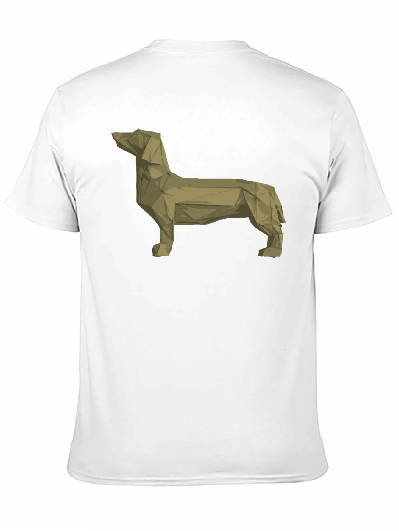 Geometric Dachshund Graphic Tee - Modern Dog Lovers T-Shirt