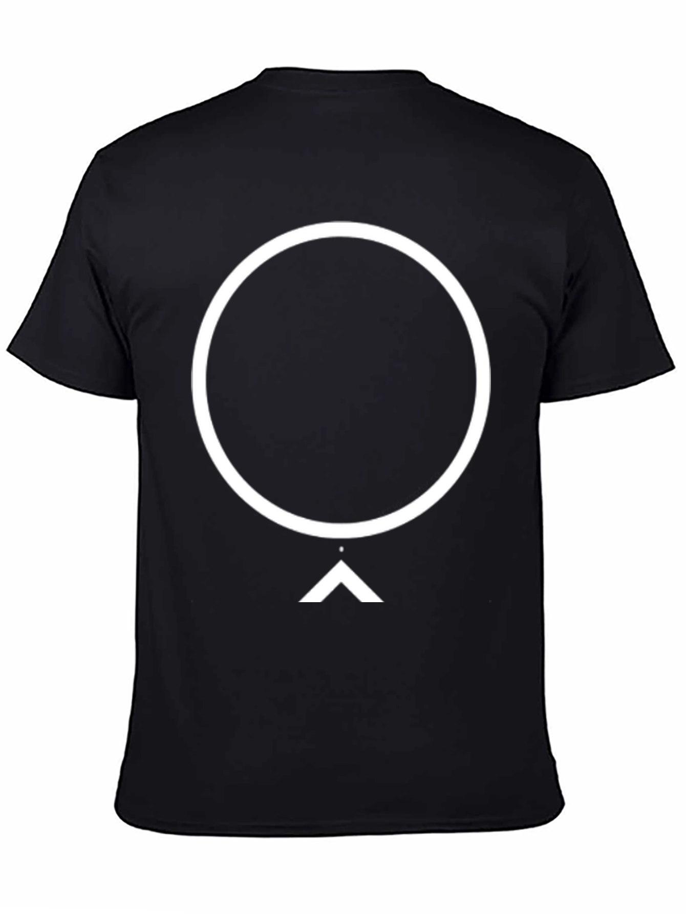 Abstract Circle & Arrow Graphic Tee - Modern Design