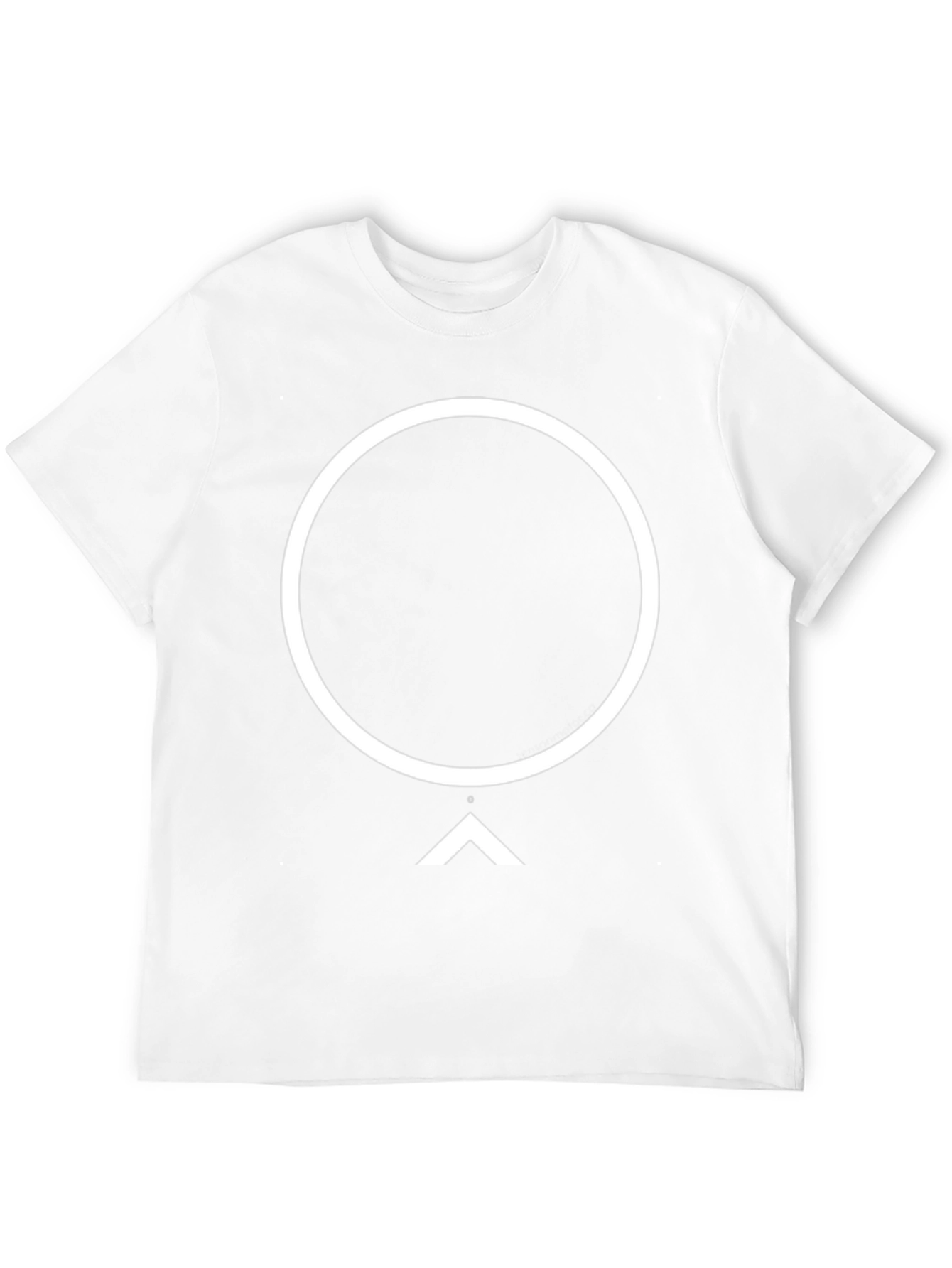 Abstract Circle & Arrow Graphic Tee - Modern Design