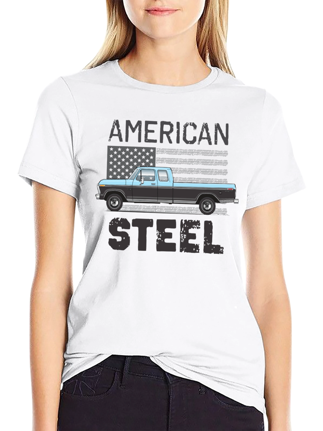 American Steel Truck Graphic T-Shirt