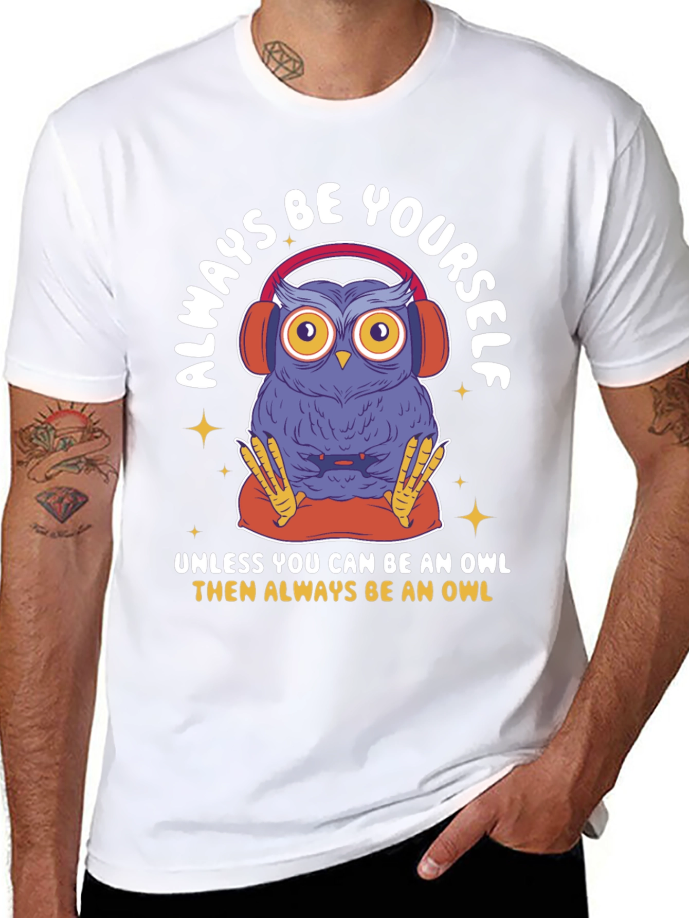 Always Be Yourself Owl Graphic Tee