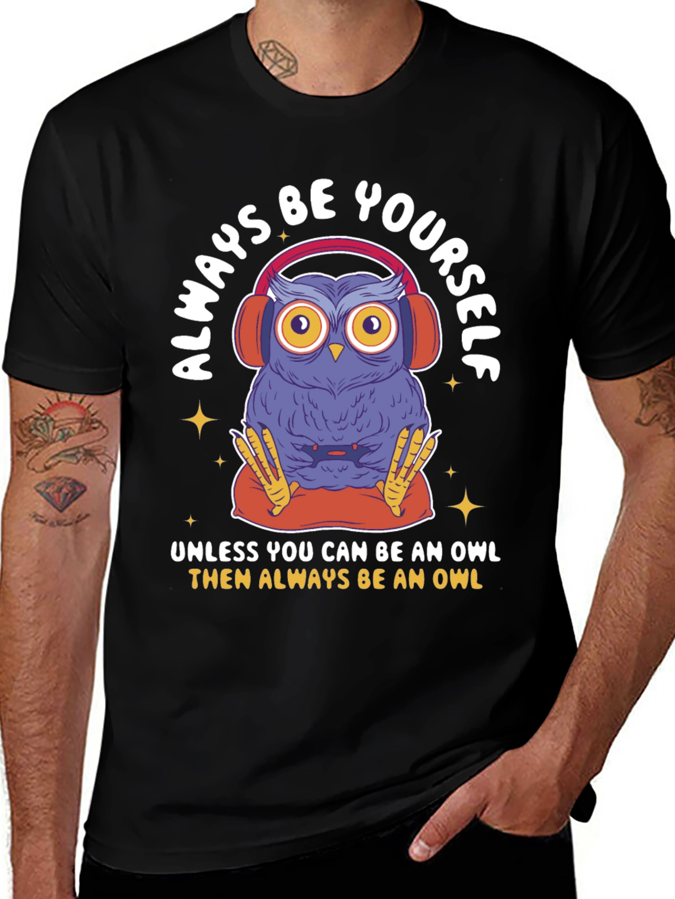 Always Be Yourself Owl Graphic Tee