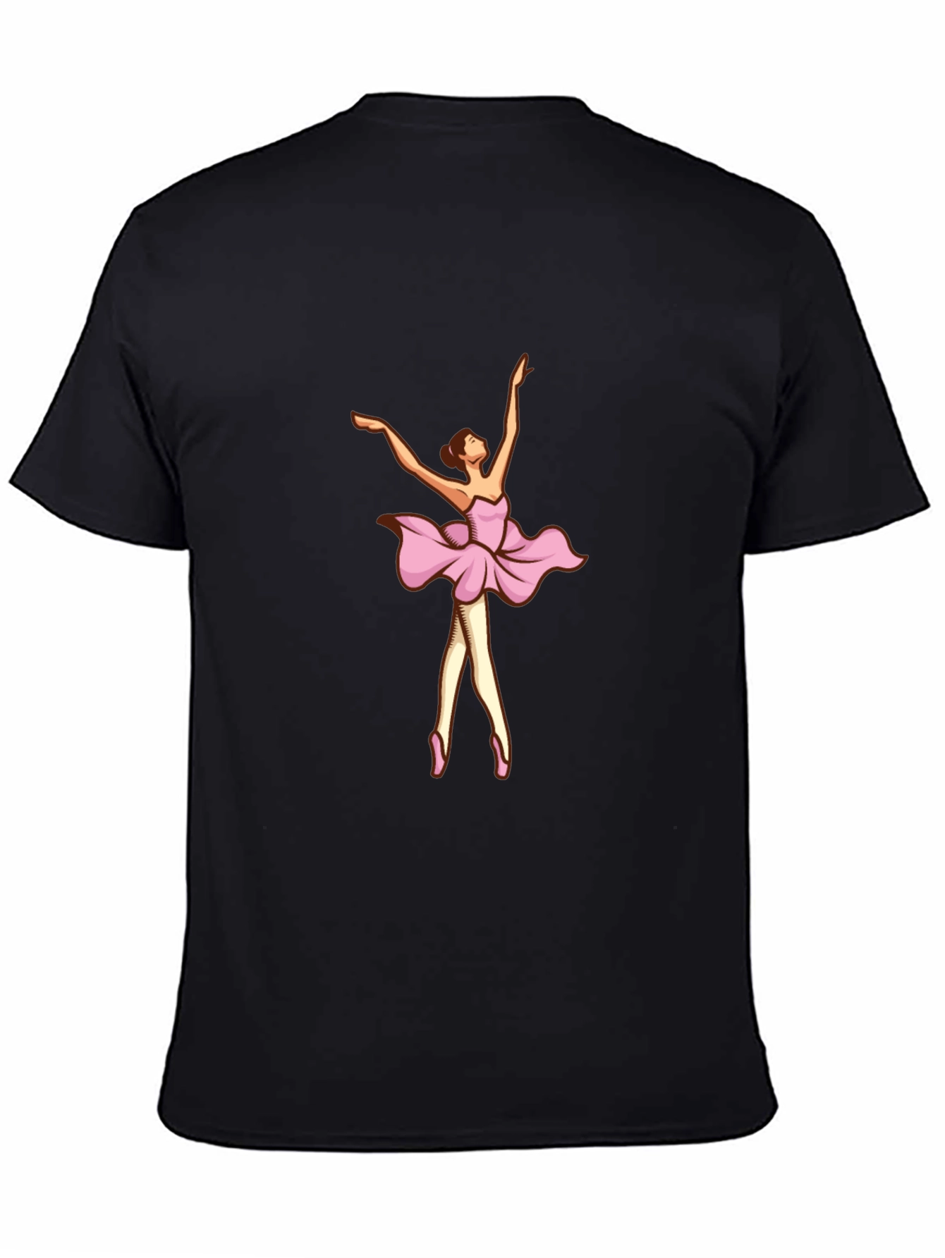Ballerina Graphic Black T-Shirt