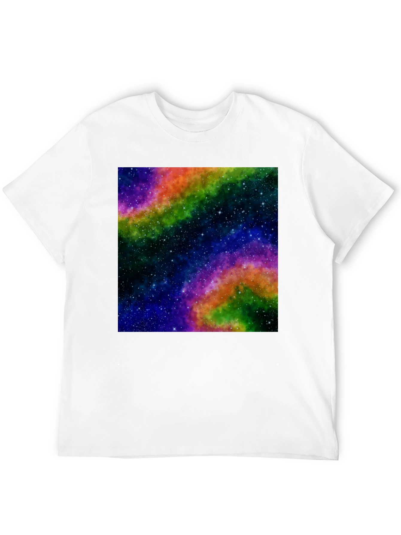 Galaxy Print Black T-Shirt