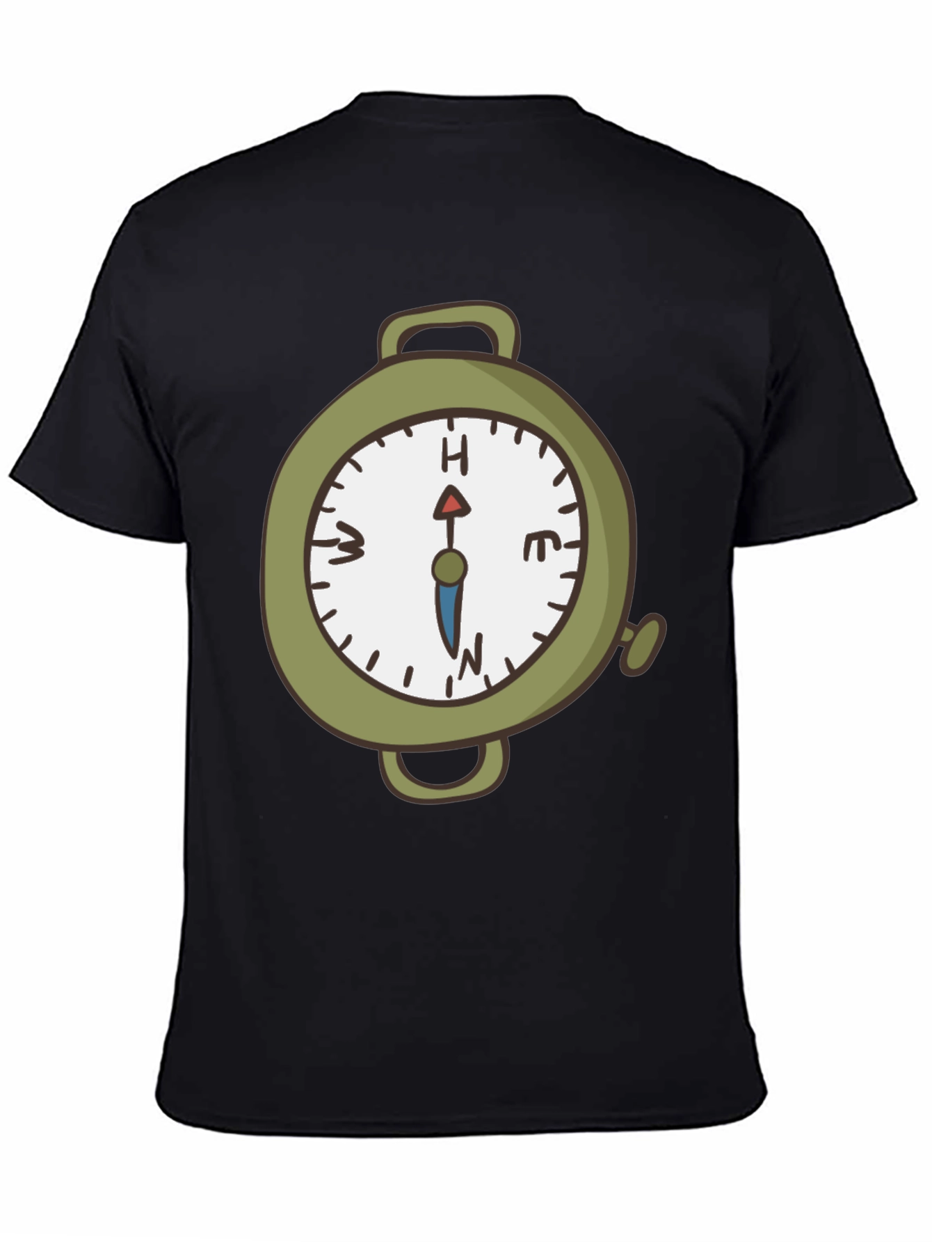 Compass Graphic Black T-Shirt