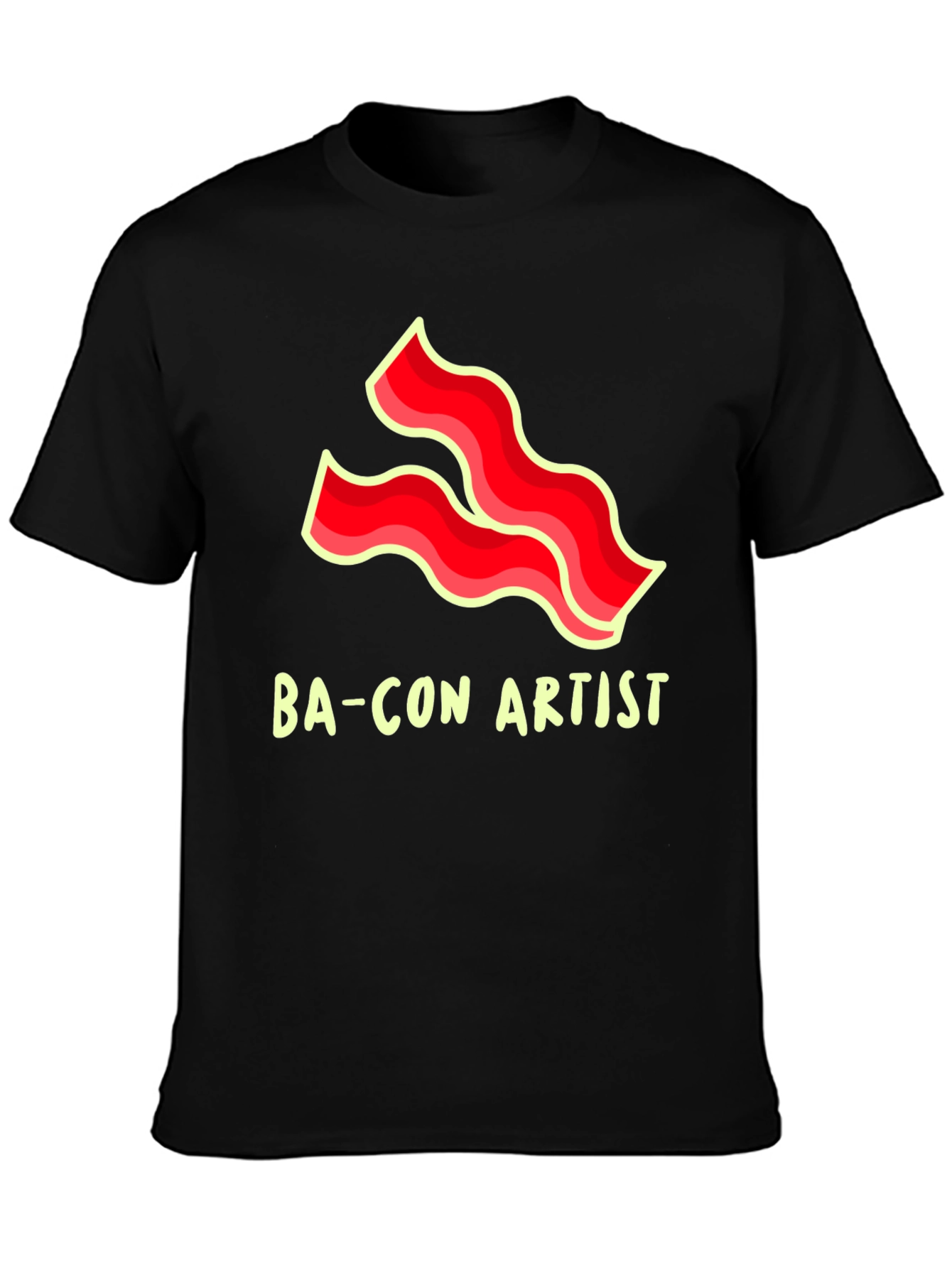 Bacon Artist Black Graphic Tee