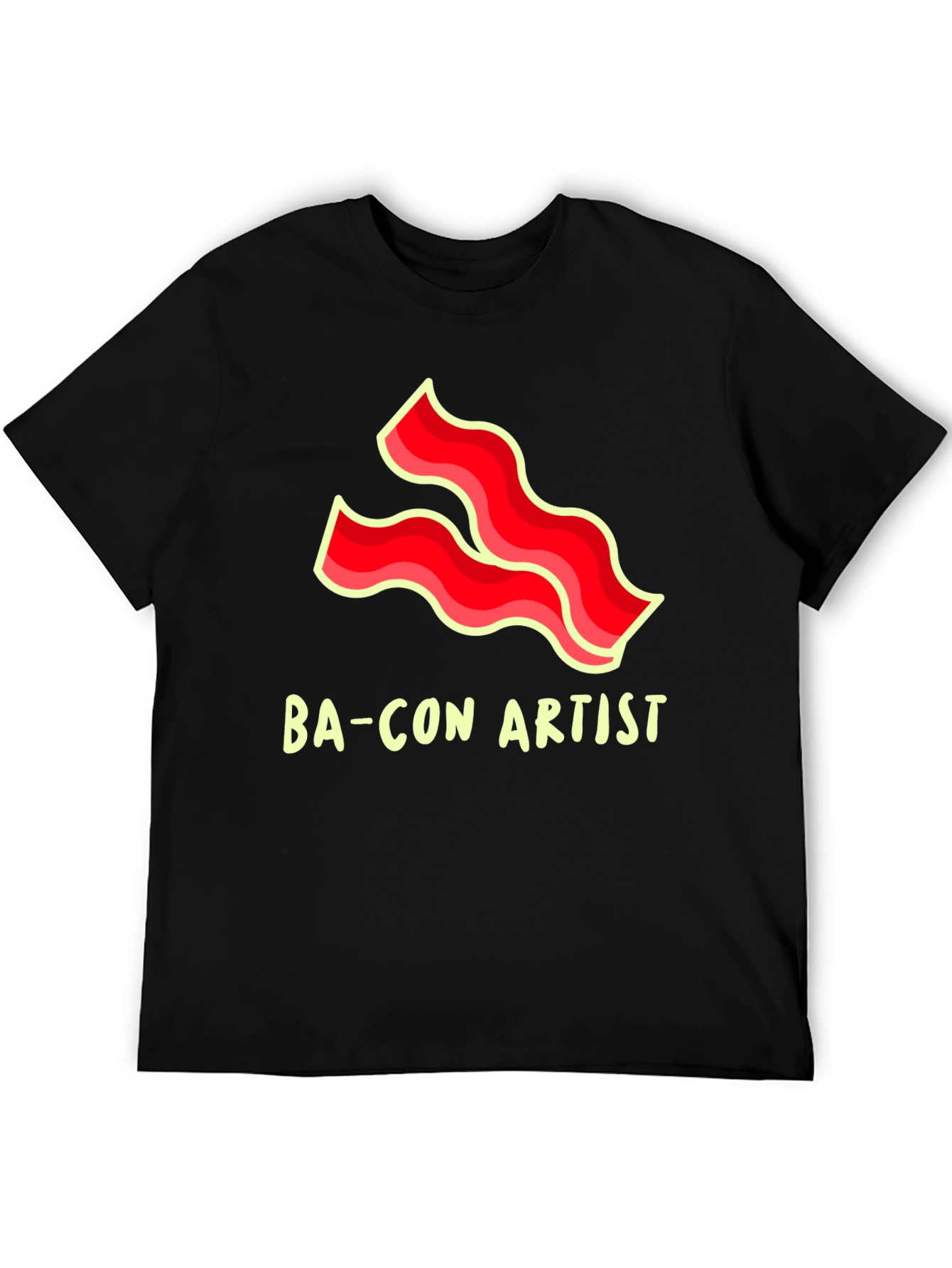 Bacon Artist Black Graphic Tee