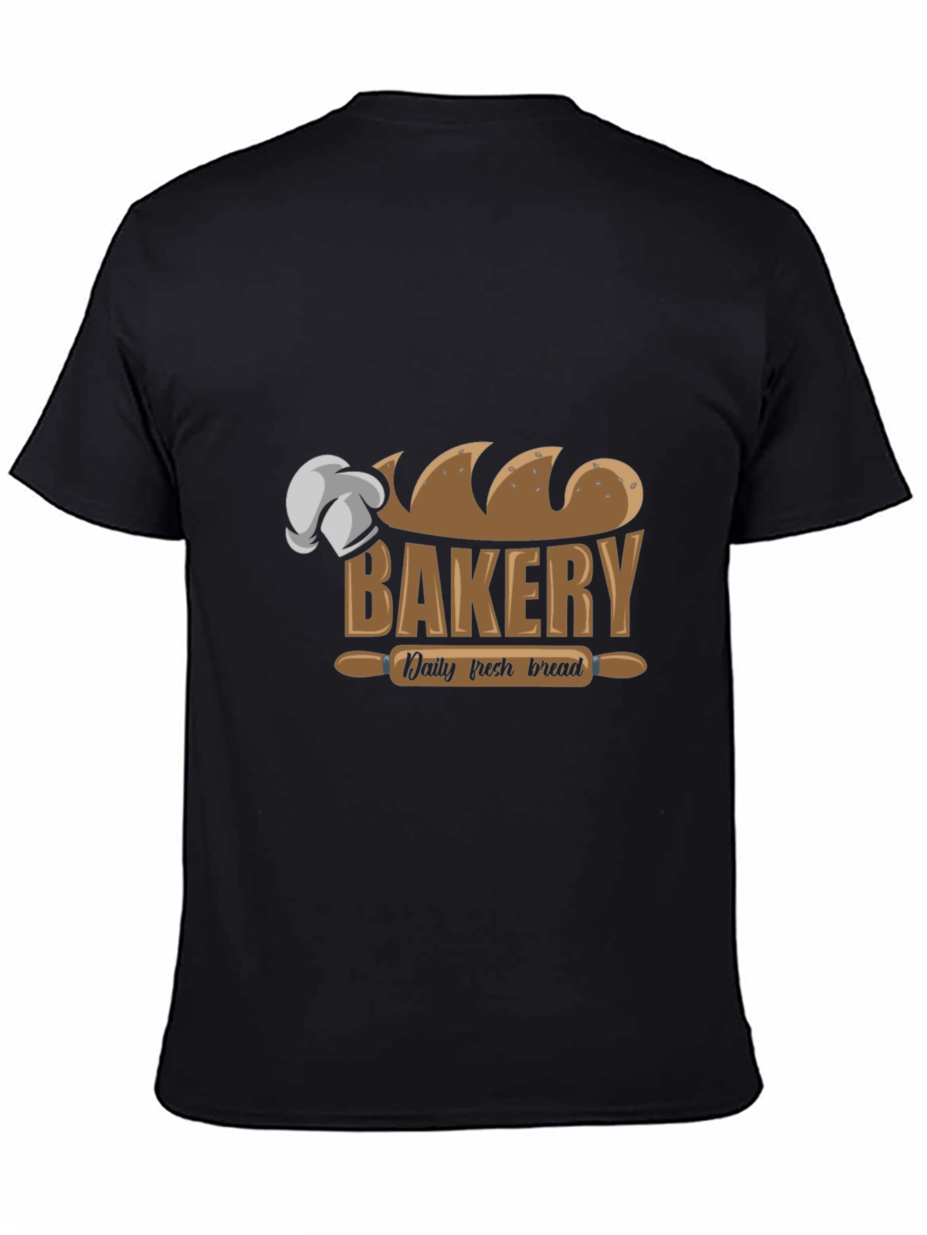 Bakery Daily Fresh Bread Black T-Shirt