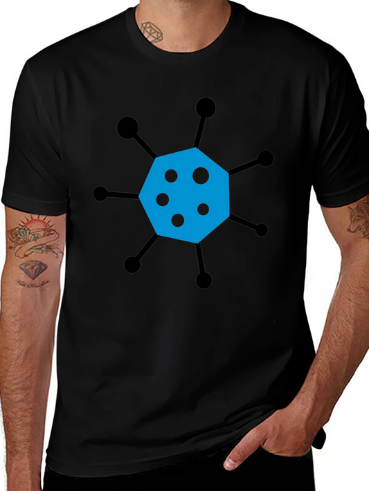 Geometric Graphic Tee - Modern Casual