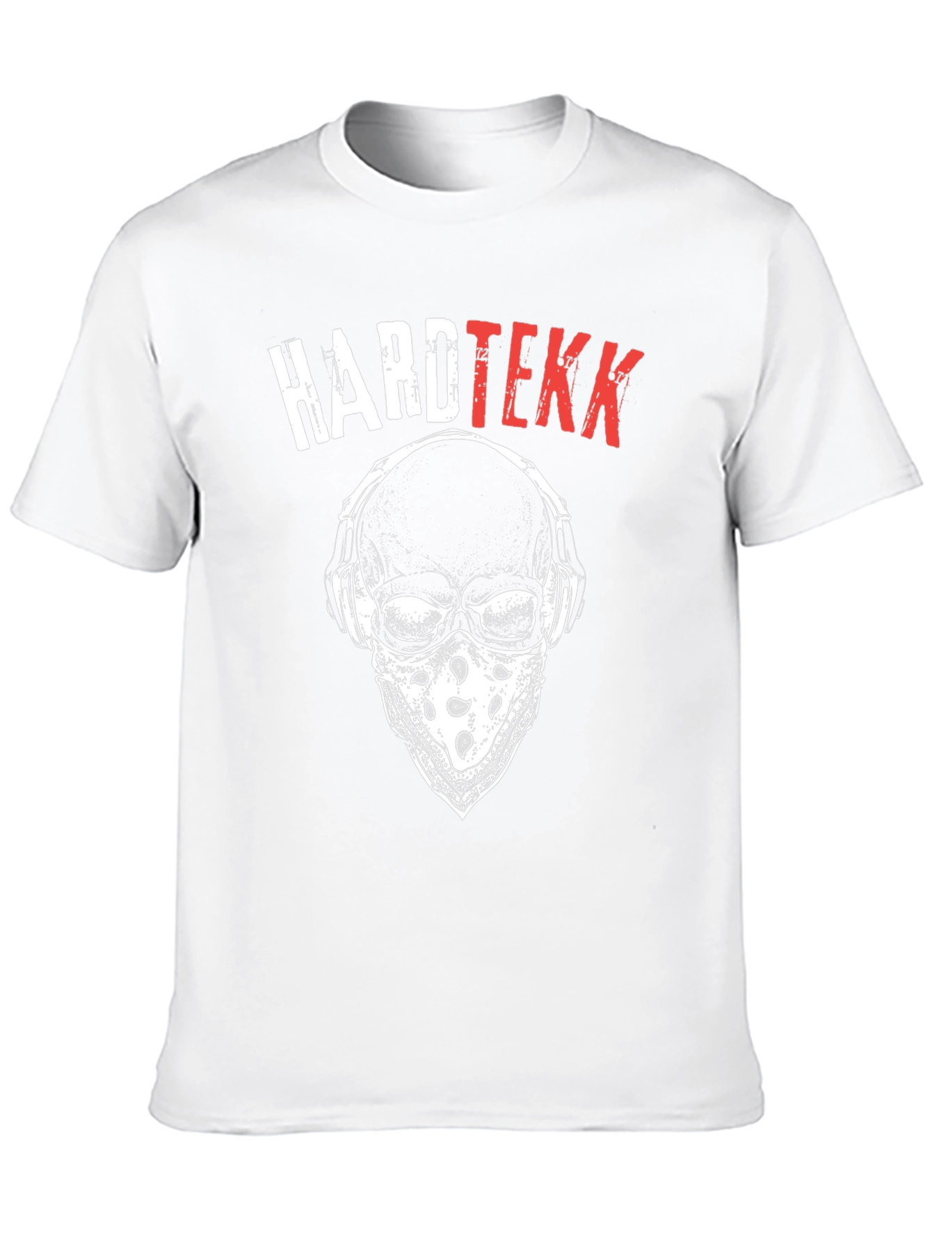 Hardtekk Skull Graphic T-Shirt - Black Cotton Tee