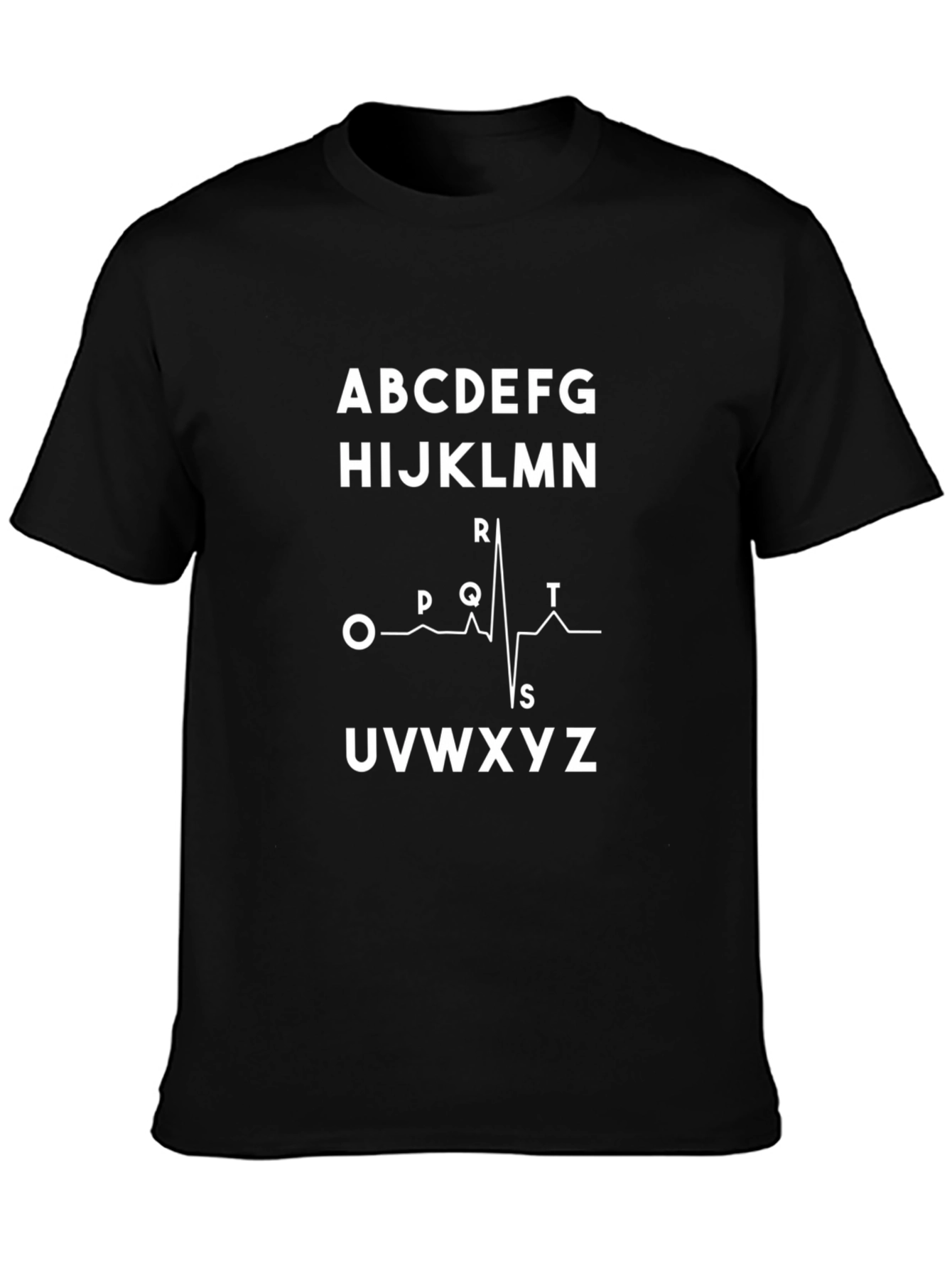 ABC ECG Black T-Shirt