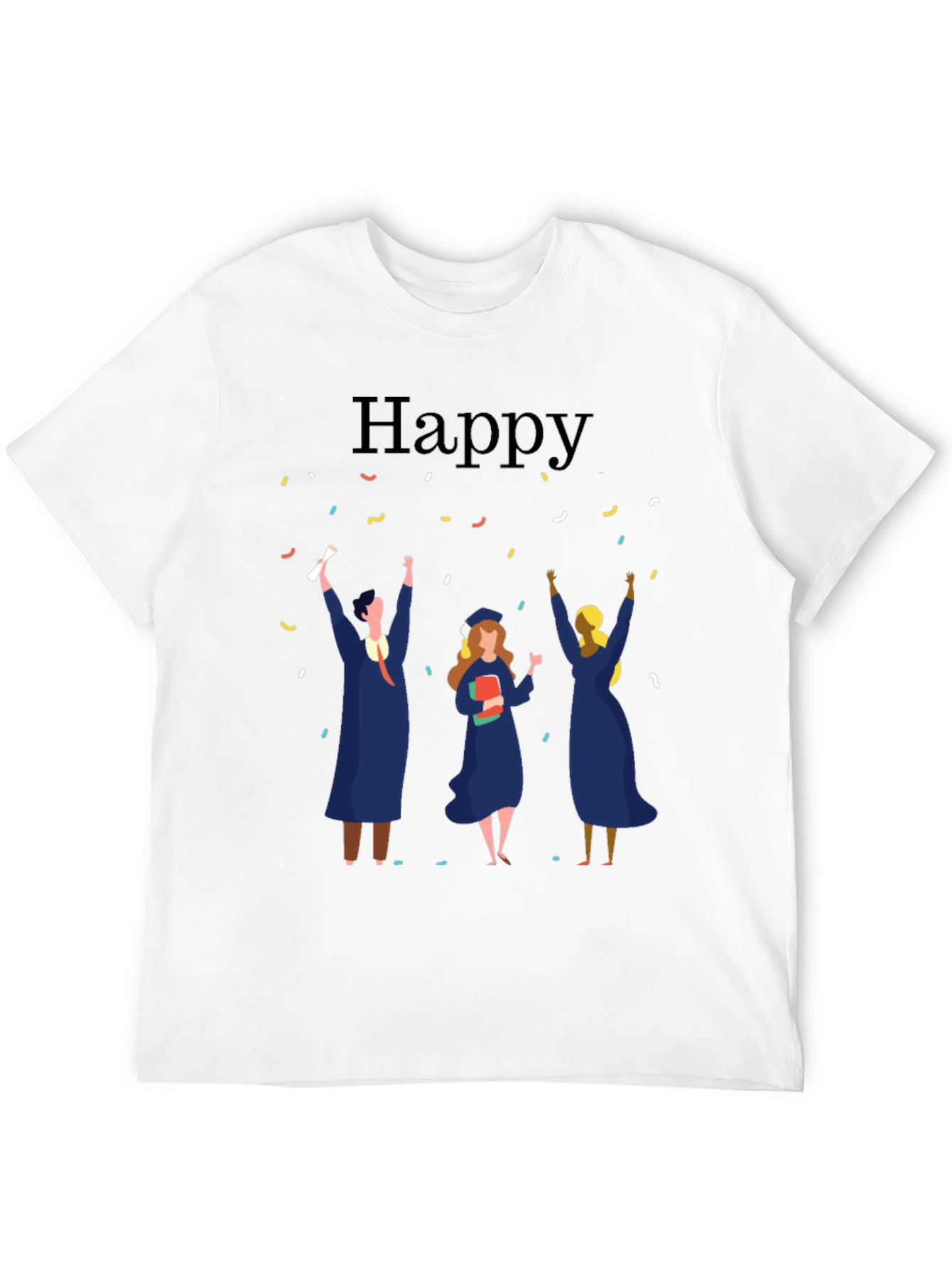 Happy Graduation Celebration Black T-Shirt