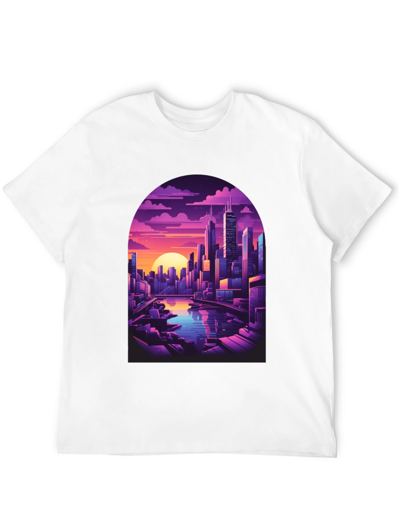 Sunset Cityscape Graphic Tee