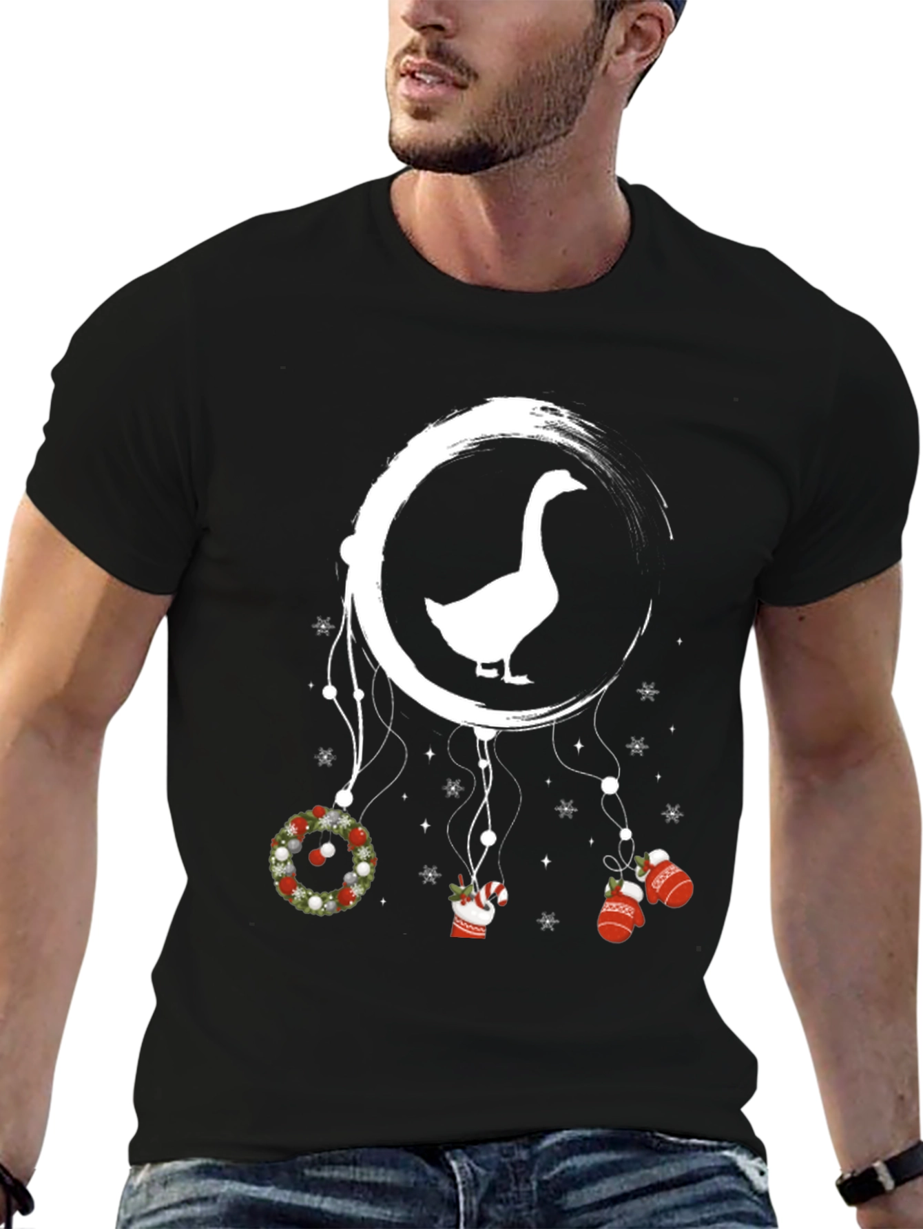 Goose Christmas Dreamcatcher Graphic Tee