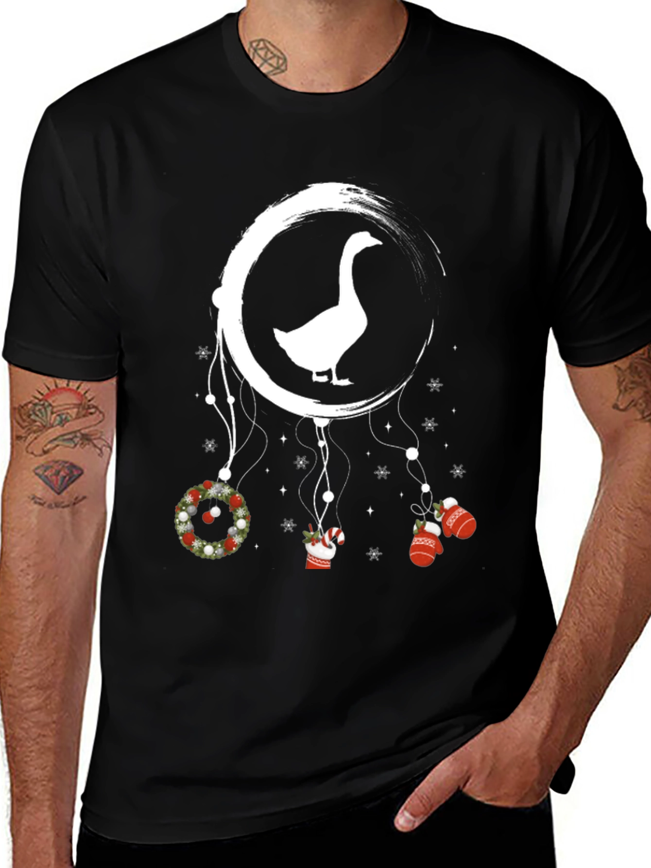 Goose Christmas Dreamcatcher Graphic Tee