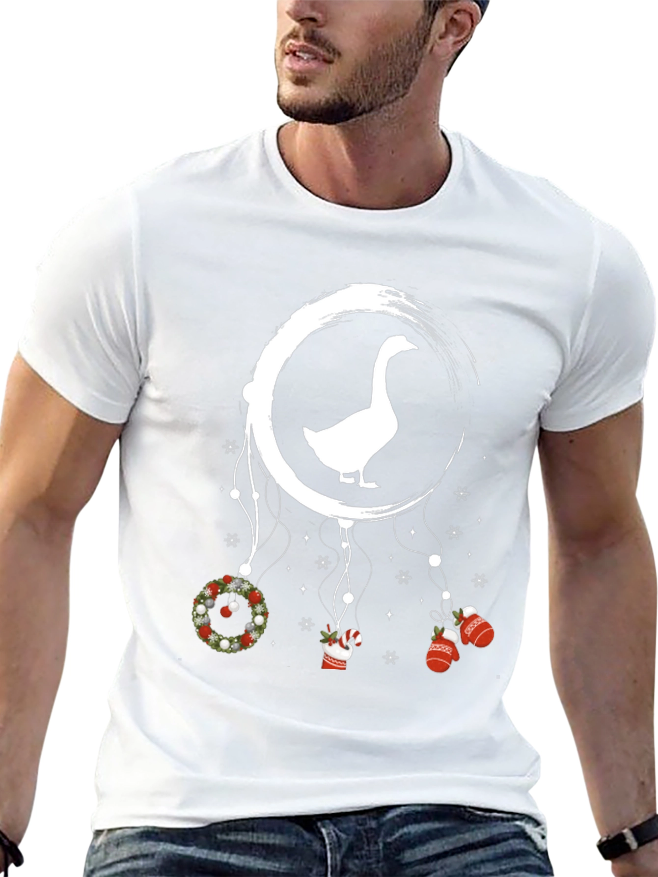 Goose Christmas Dreamcatcher Graphic Tee
