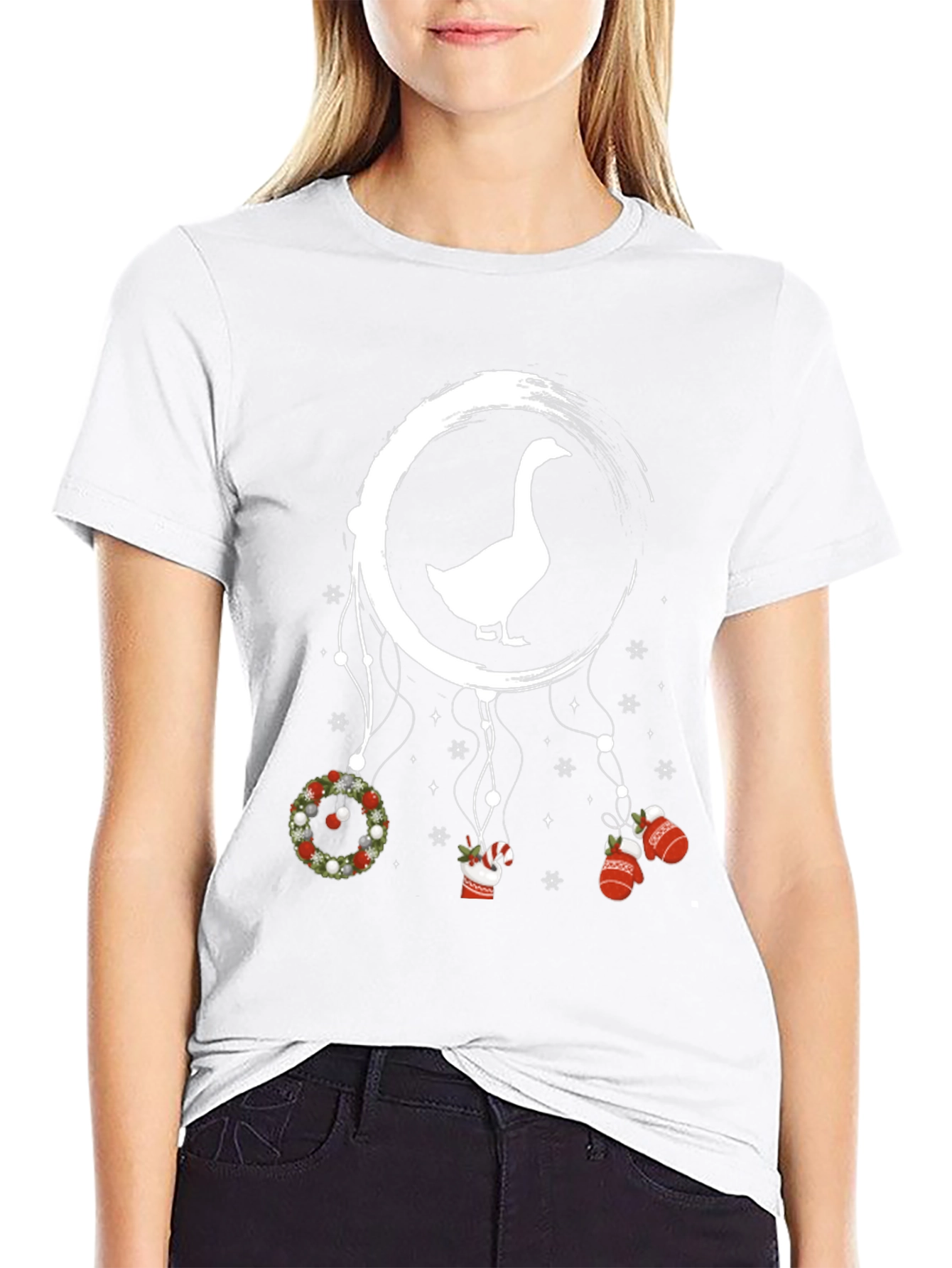 Goose Christmas Dreamcatcher Graphic Tee