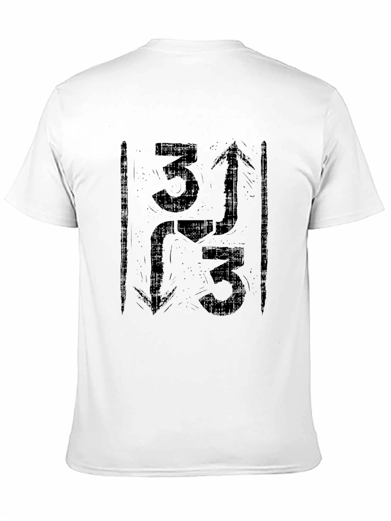 Graphic Tee: 3 Up 3 Down - Black T-Shirt