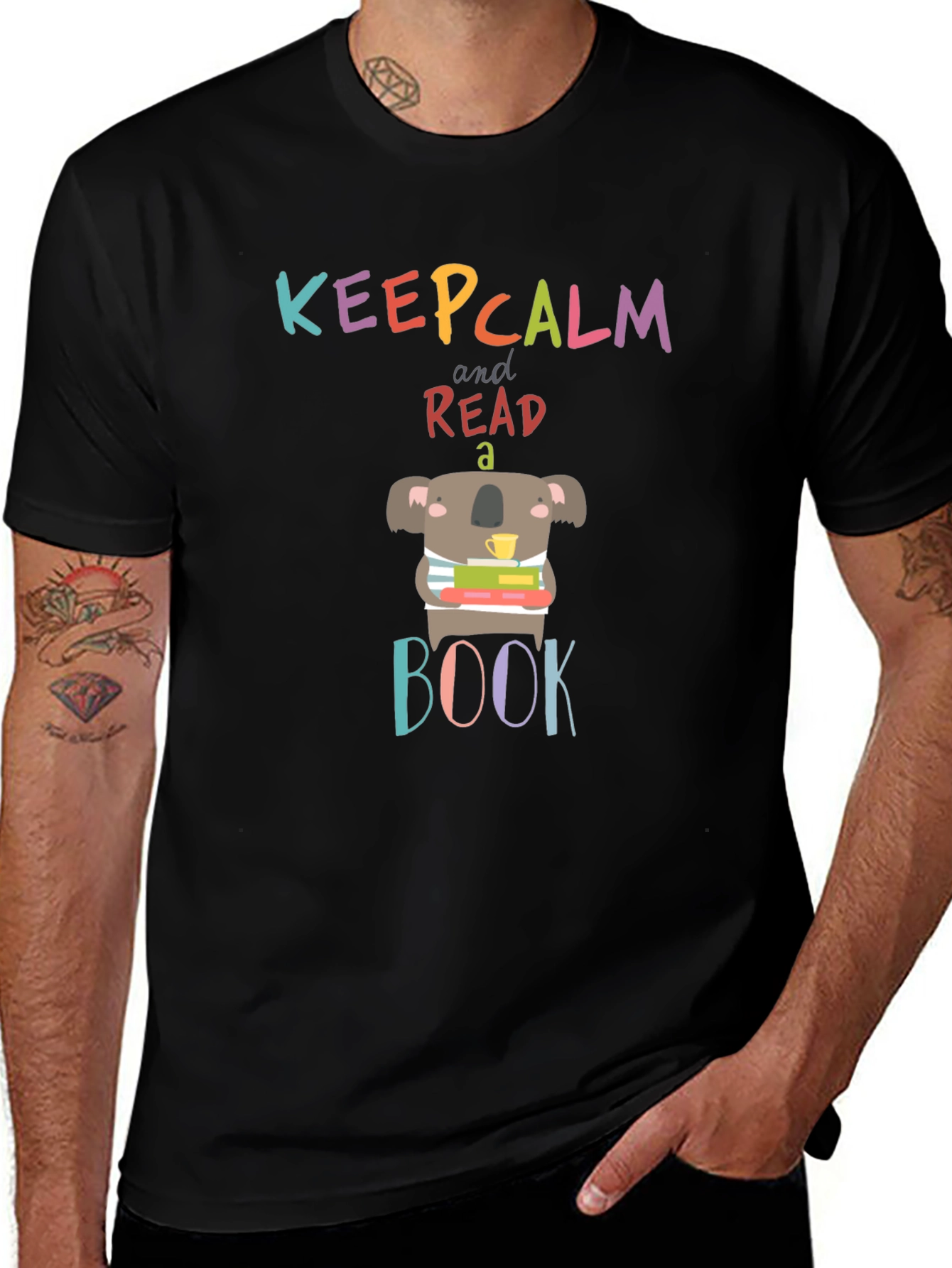 Keep Calm & Read a Book Koala T-Shirt