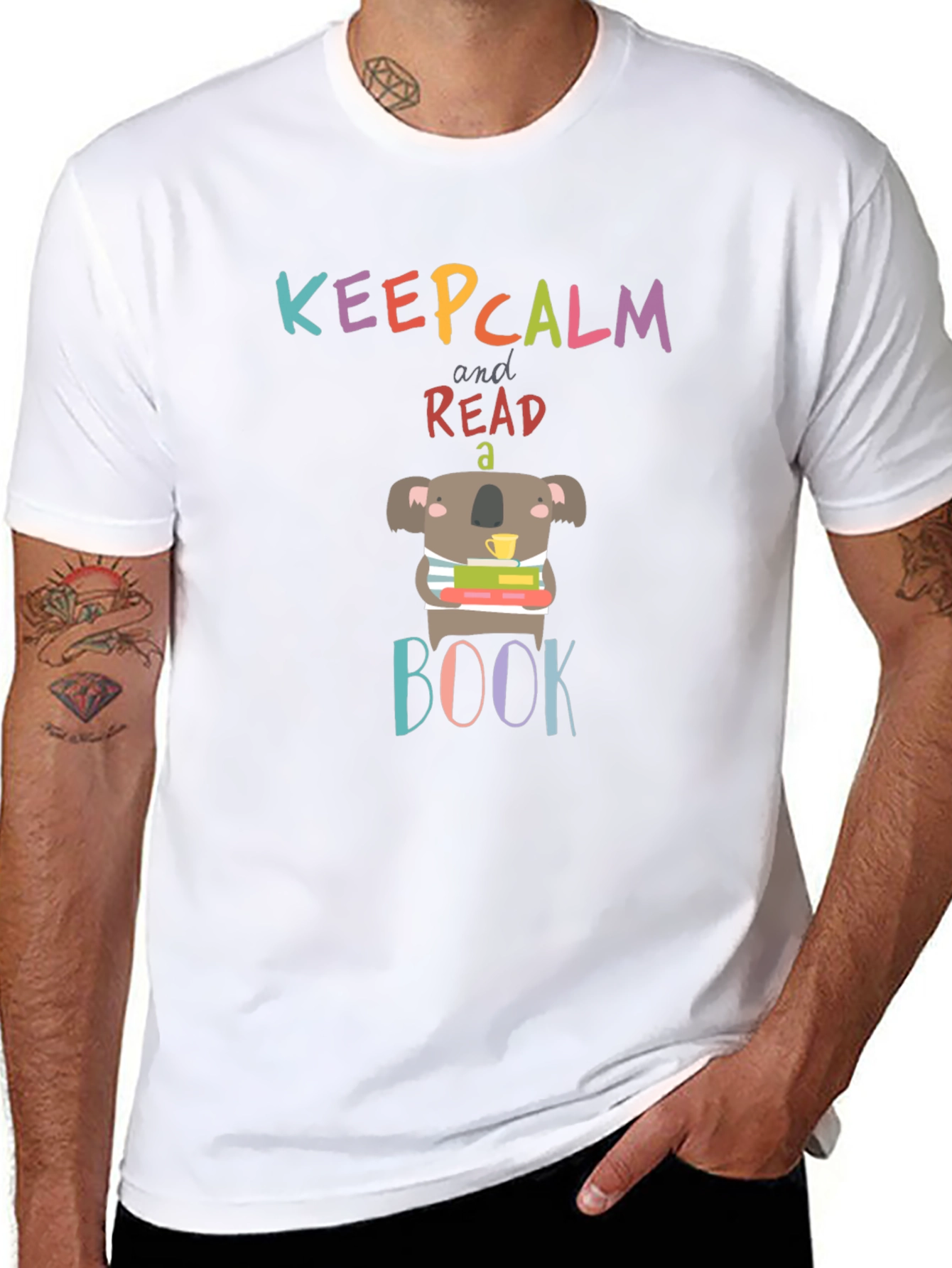 Keep Calm & Read a Book Koala T-Shirt