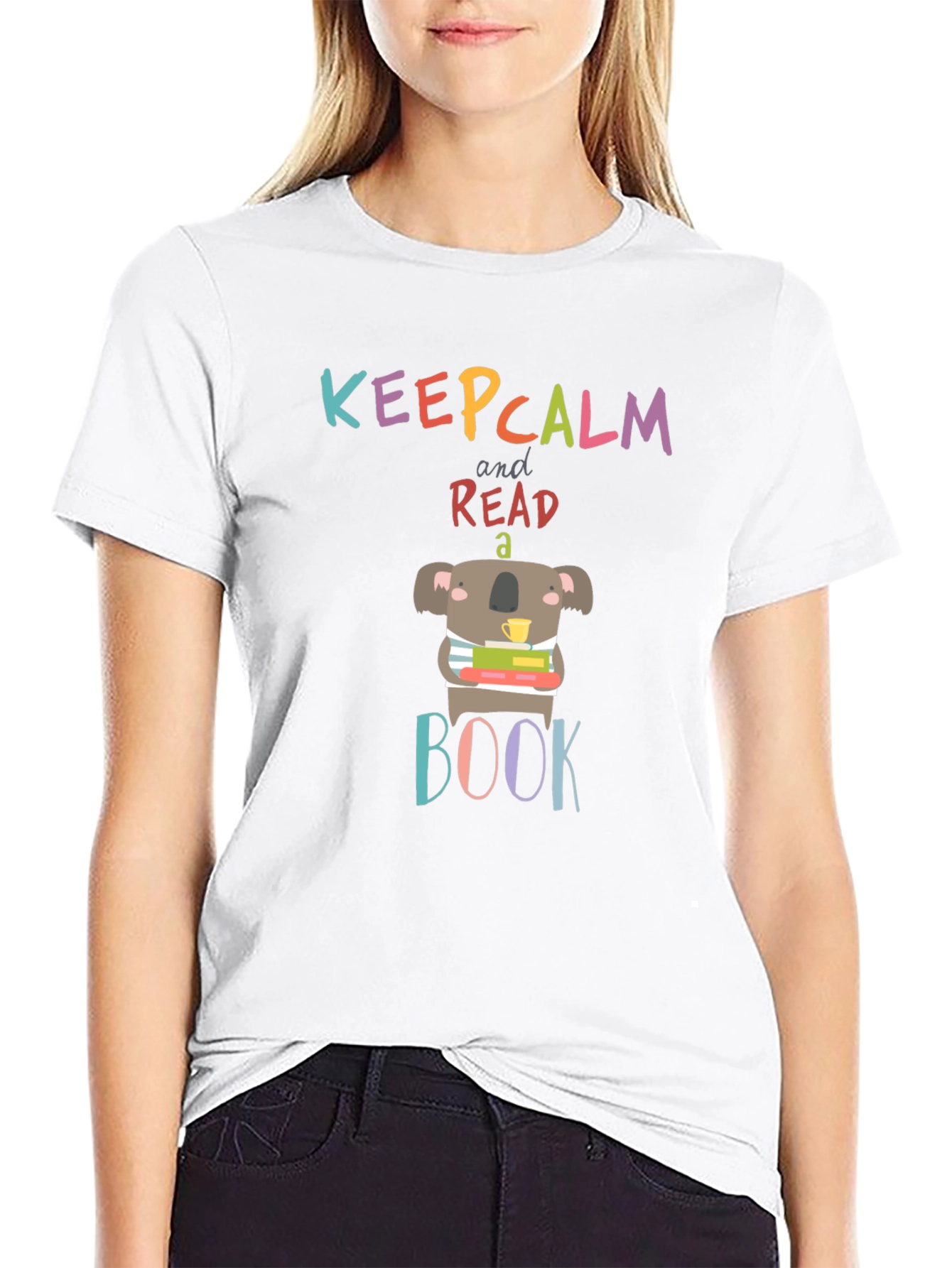 Keep Calm & Read a Book Koala T-Shirt