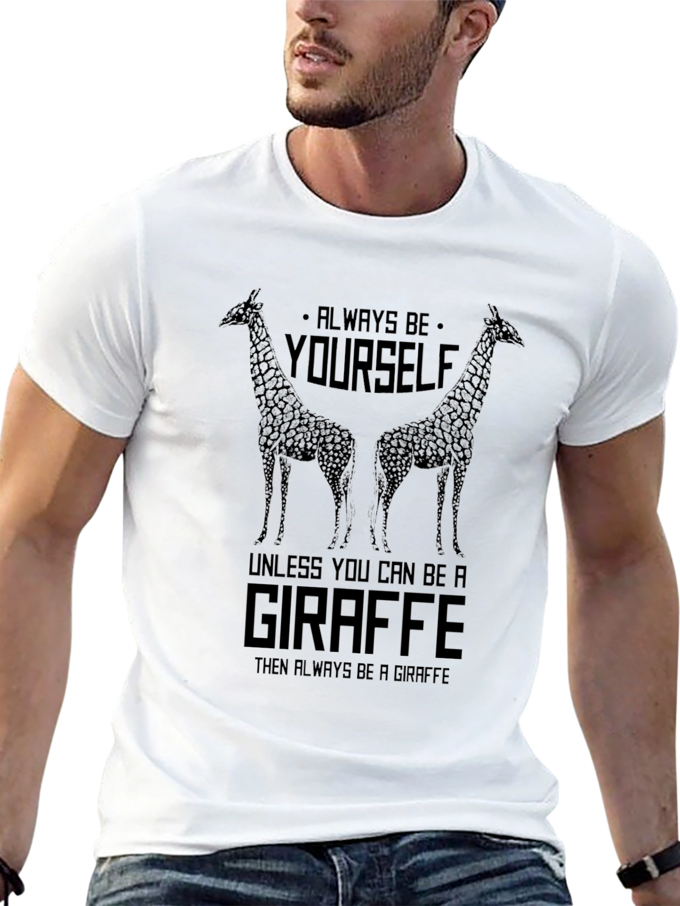 Giraffe Graphic T-Shirt - Be Yourself Apparel
