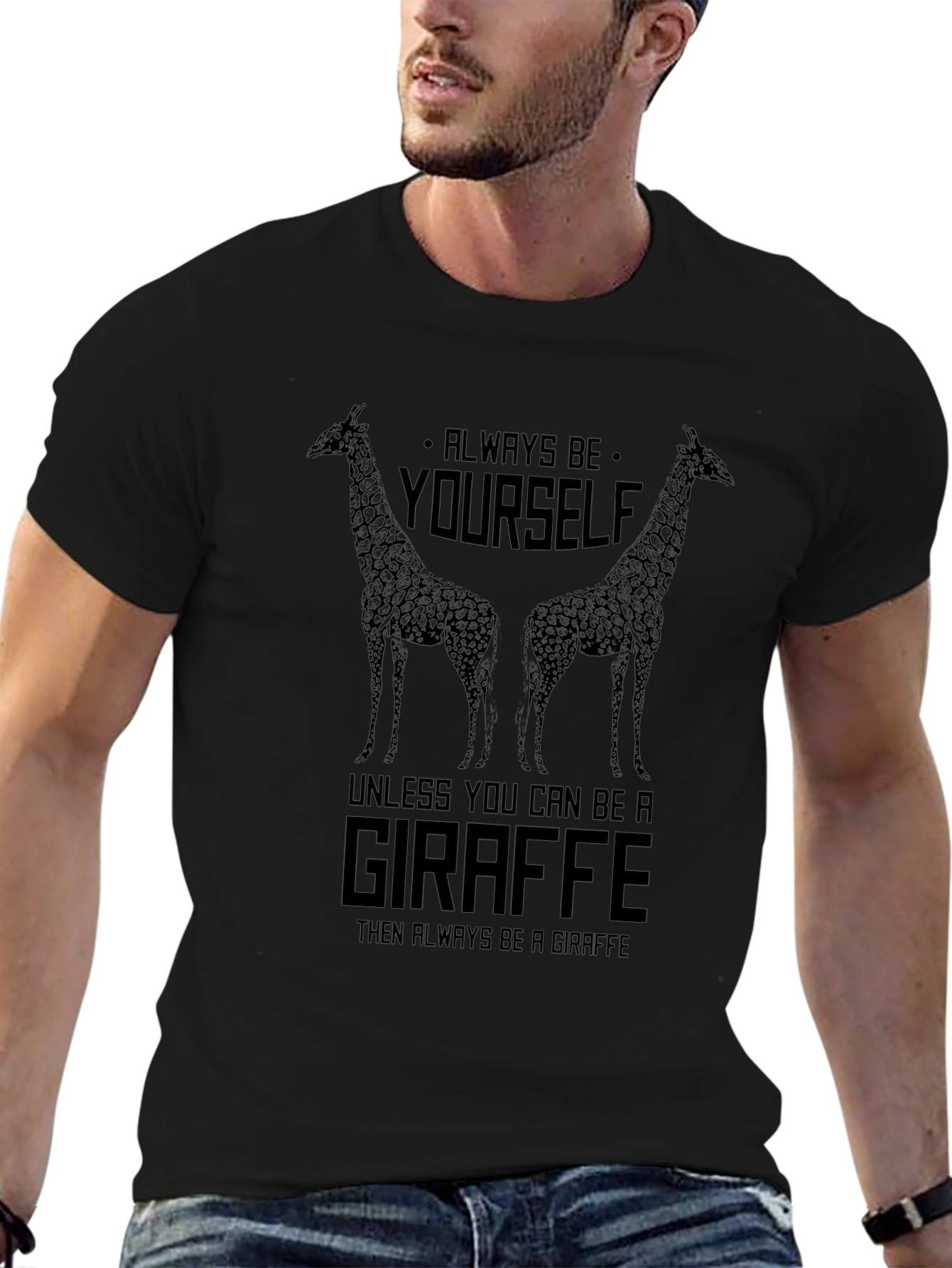 Giraffe Graphic T-Shirt - Be Yourself Apparel