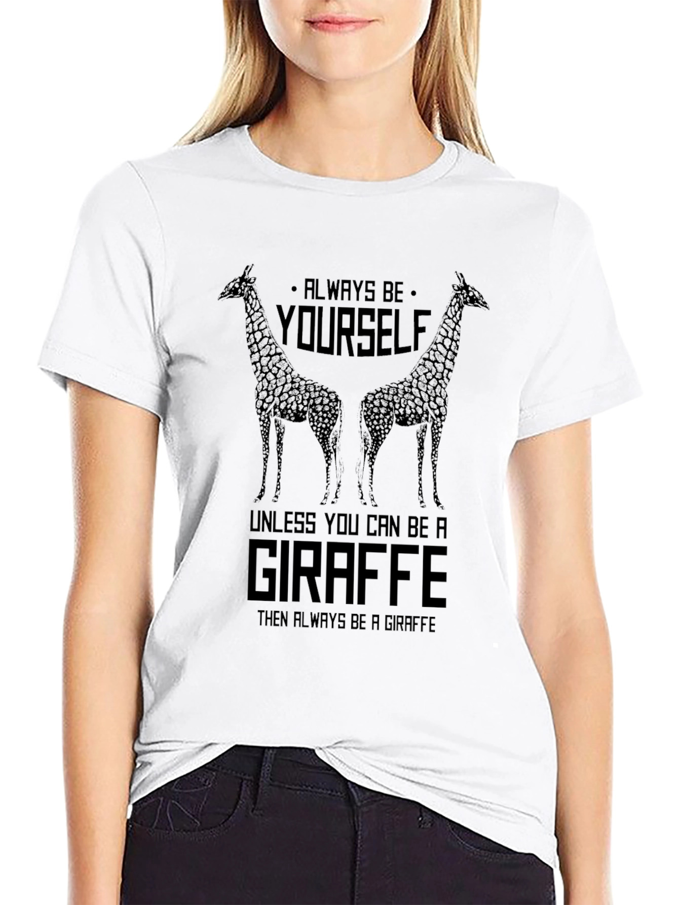 Giraffe Graphic T-Shirt - Be Yourself Apparel