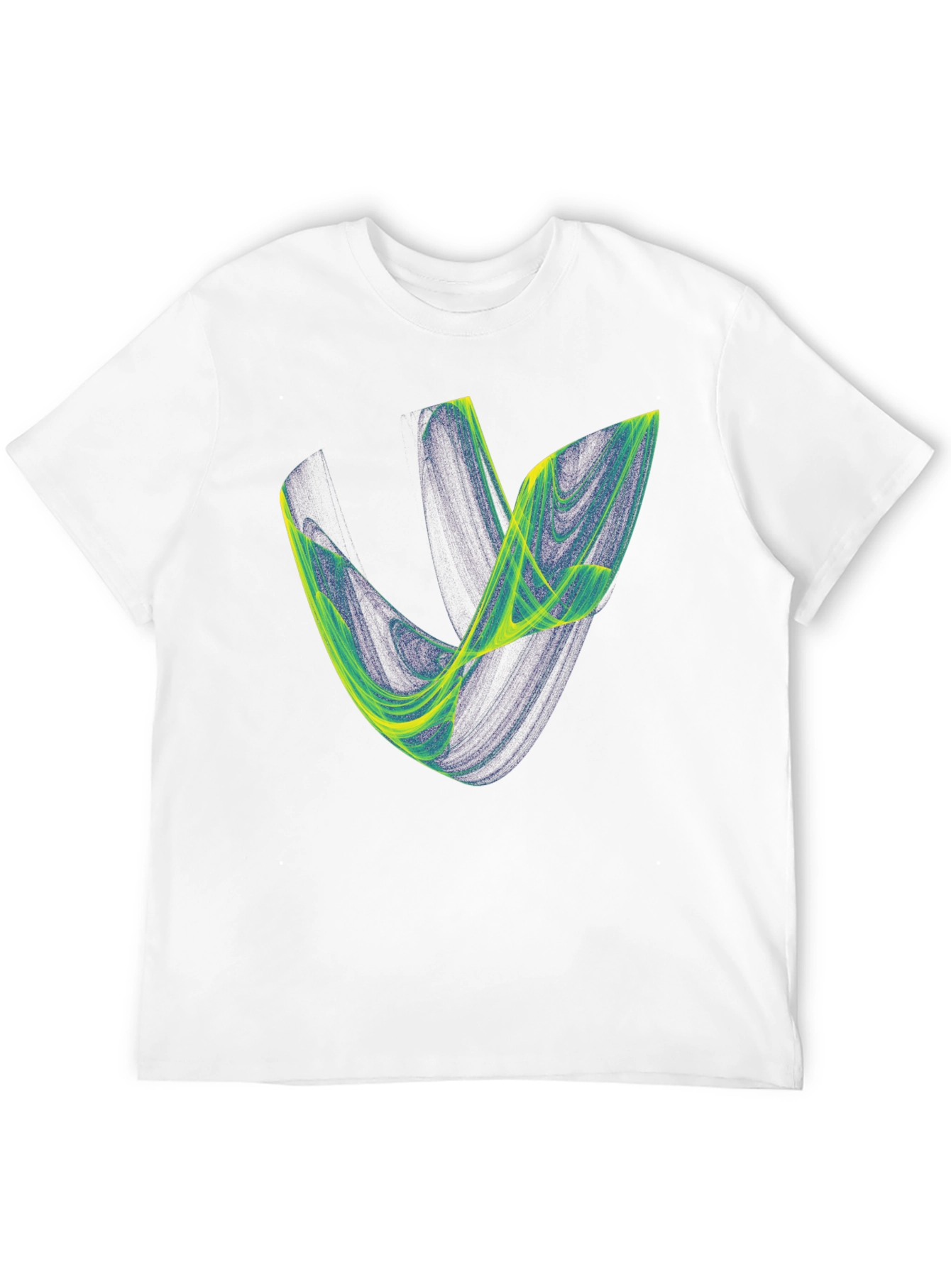 Abstract Graphic Tee - Black Cotton Blend