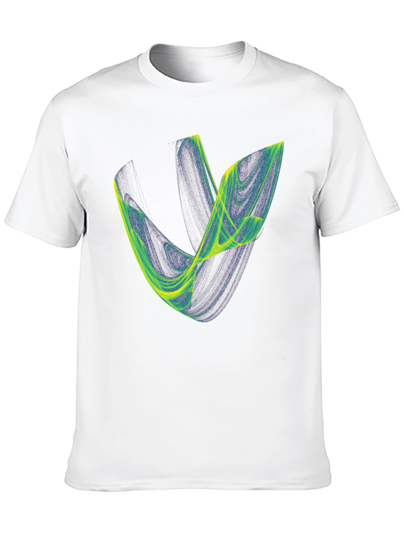 Abstract Graphic Tee - Black Cotton Blend