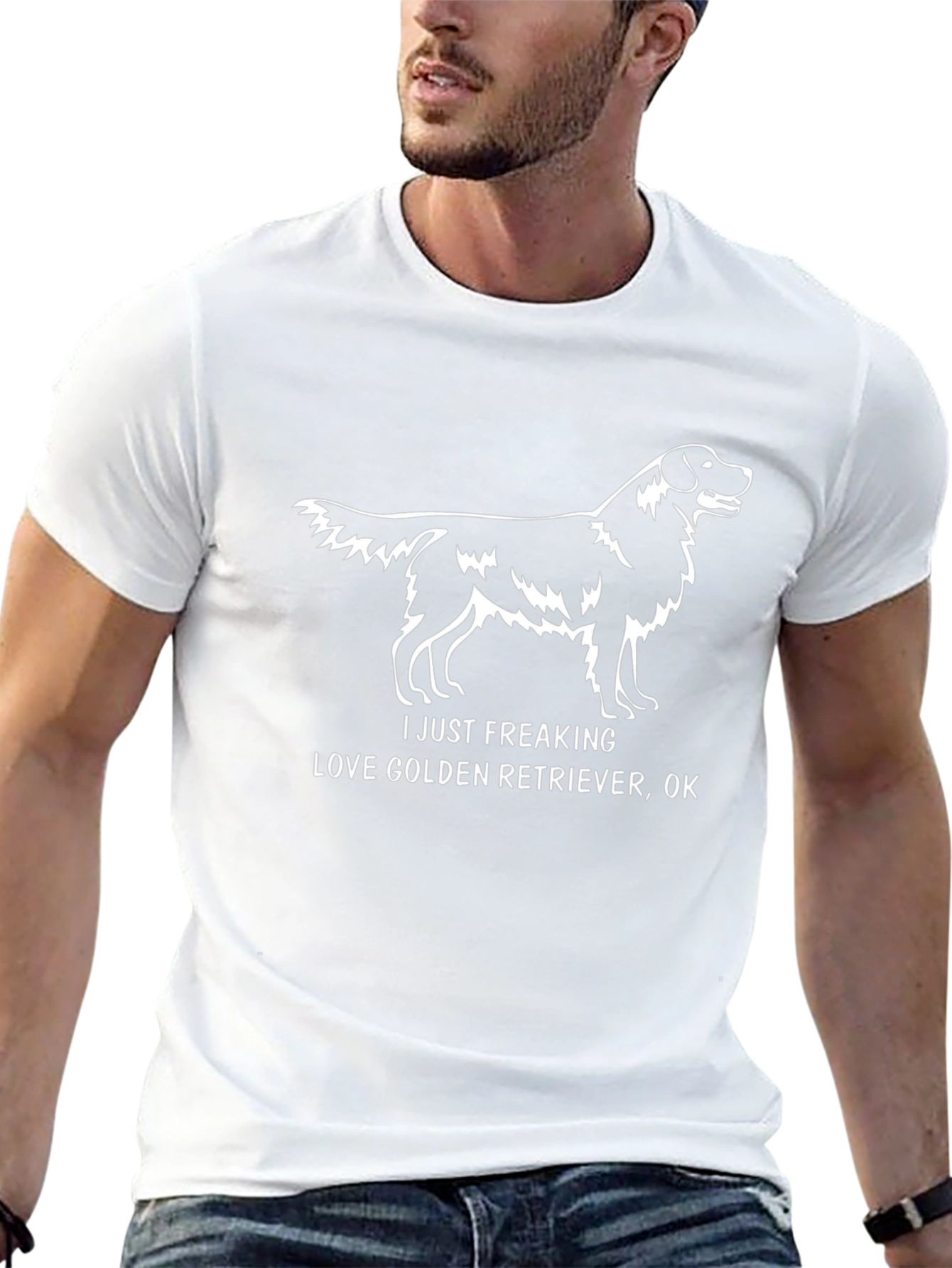 Golden Retriever Lover Tee - I Just Freaking Love...OK