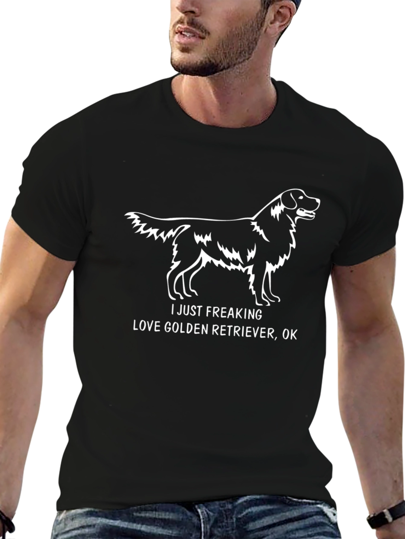 Golden Retriever Lover Tee - I Just Freaking Love...OK