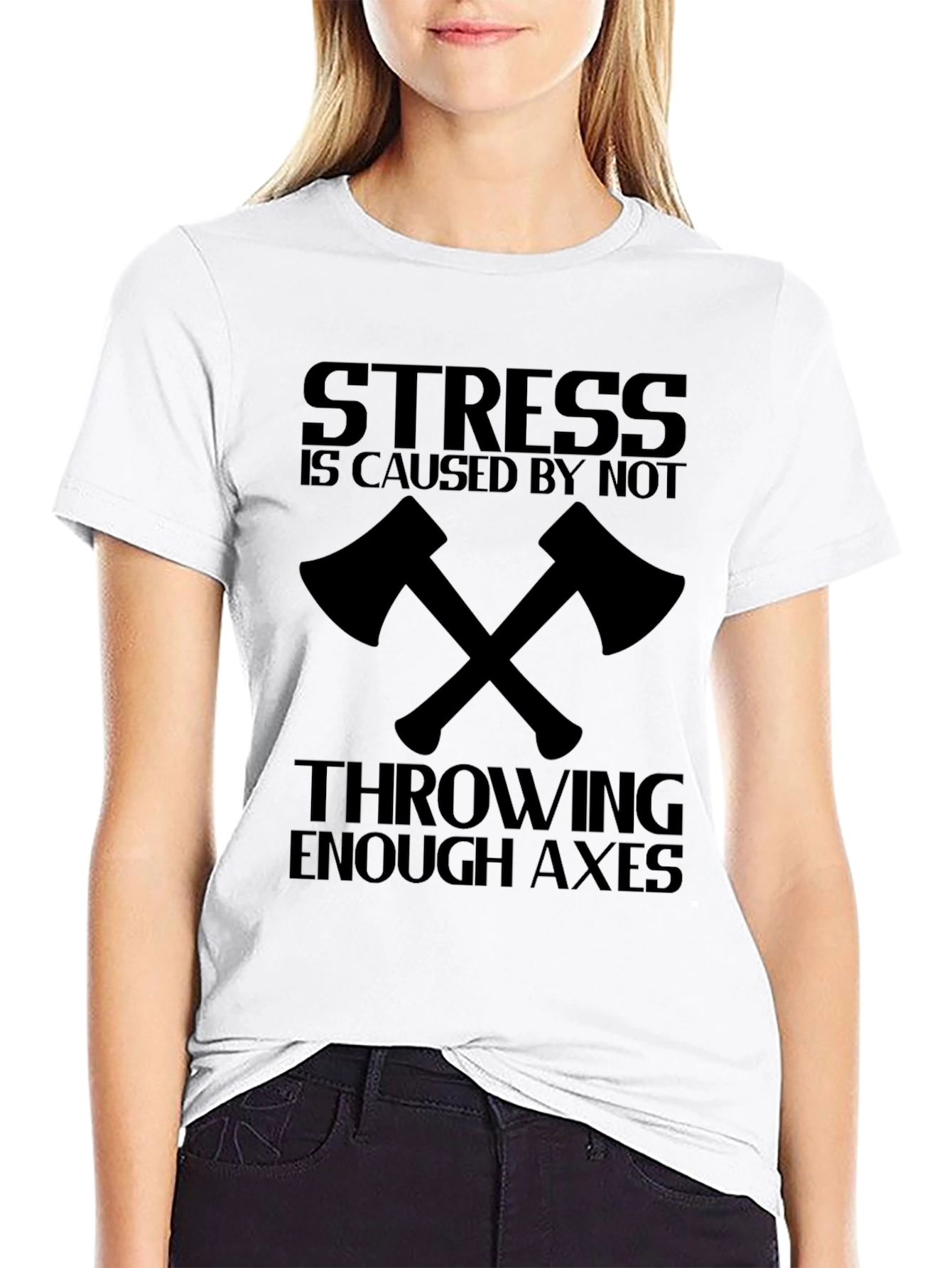 Axe Throwing Stress Relief T-Shirt