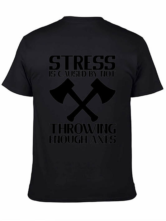 Axe Throwing Stress Relief T-Shirt