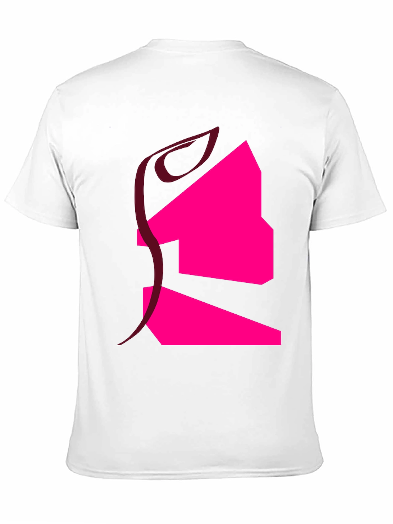 Abstract Graphic T-Shirt - Black Cotton Blend