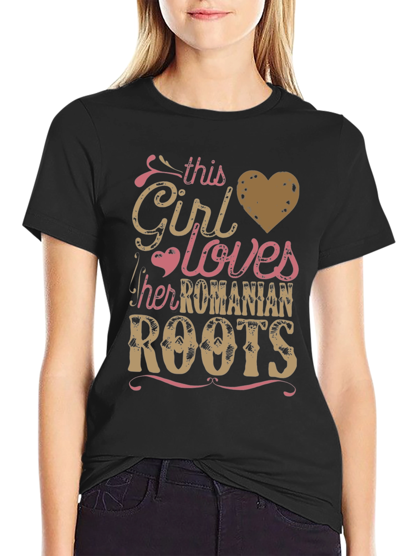Girl Loves Romanian Roots T-Shirt