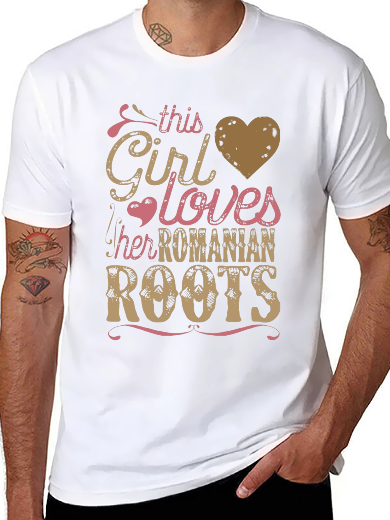 Girl Loves Romanian Roots T-Shirt