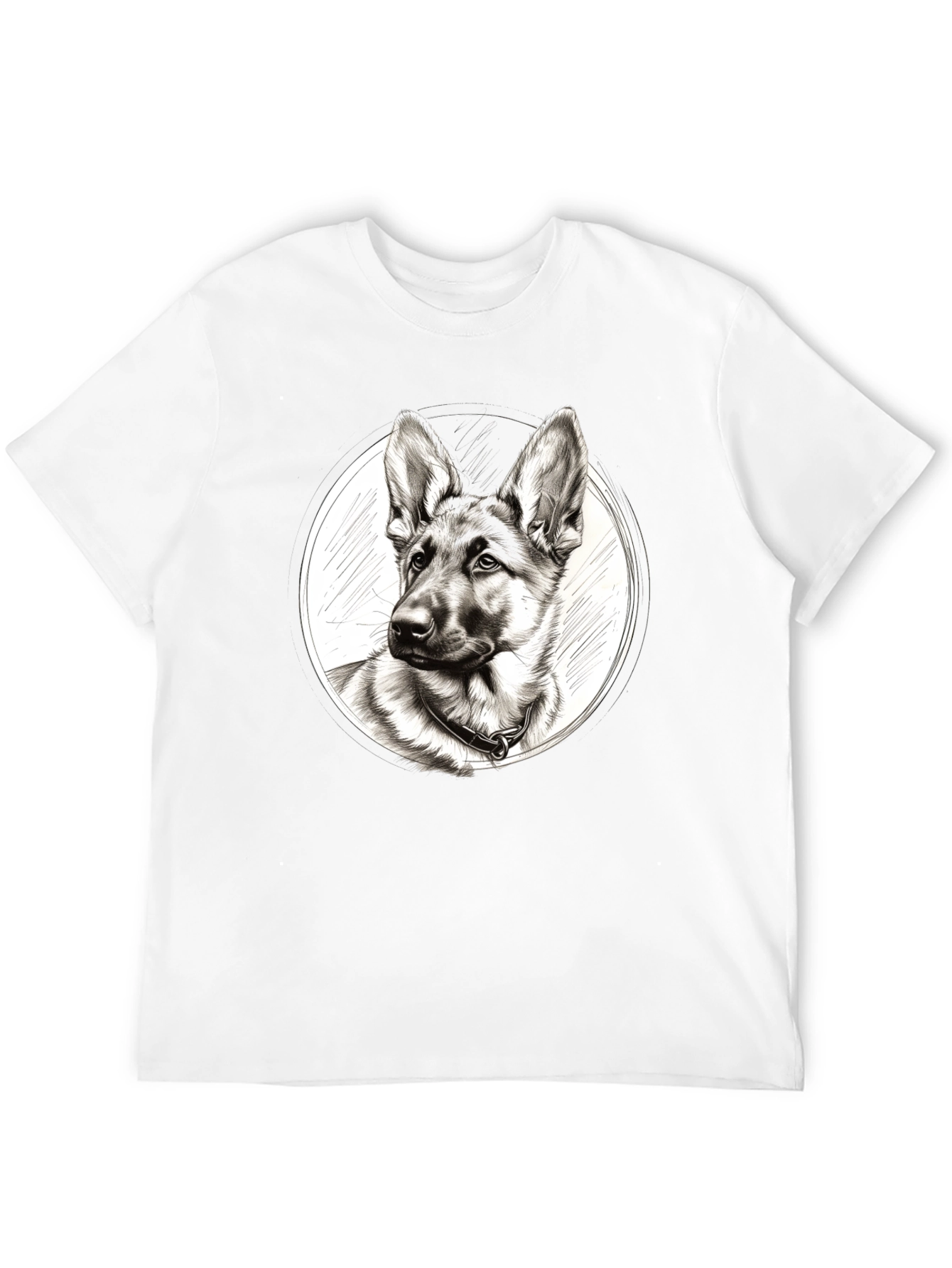 German Shepherd Dog Sketch T-Shirt