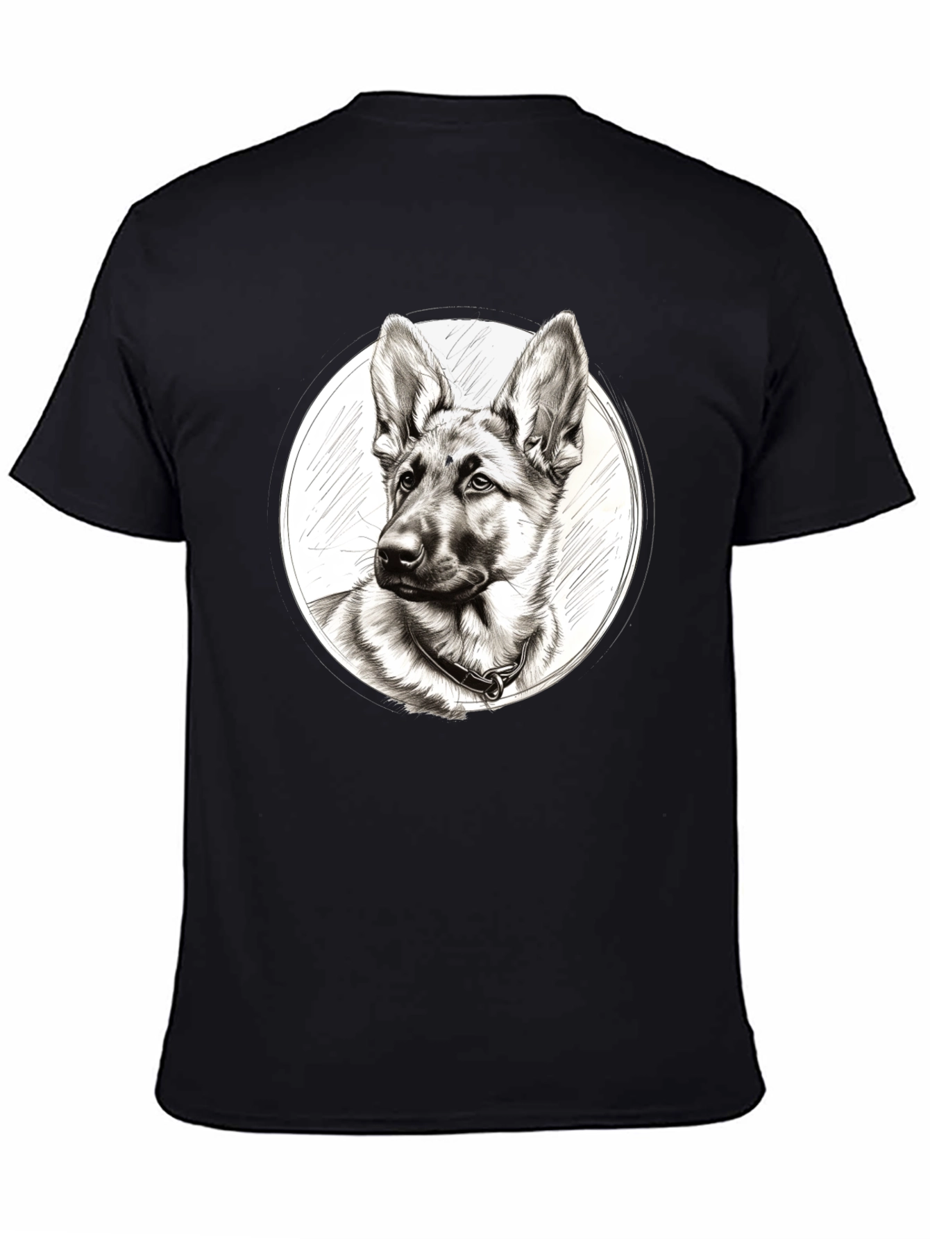 German Shepherd Dog Sketch T-Shirt