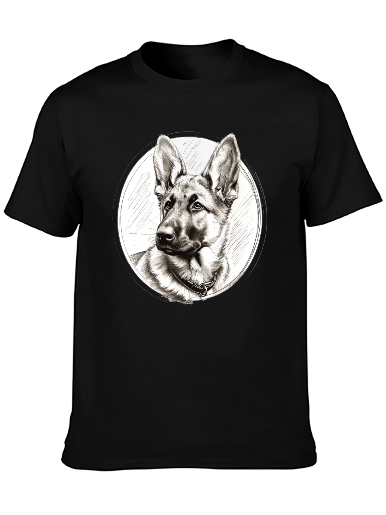 German Shepherd Dog Sketch T-Shirt