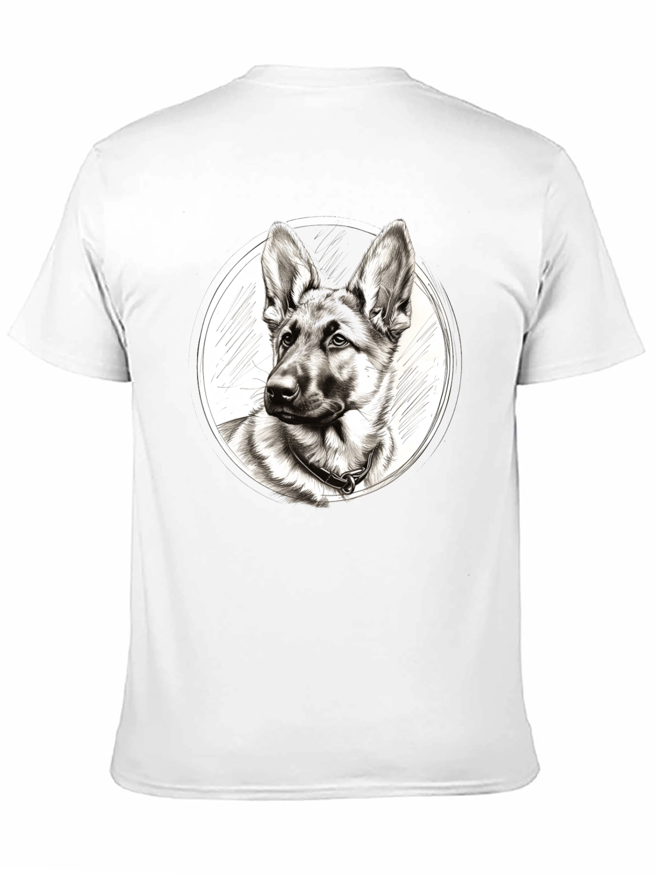 German Shepherd Dog Sketch T-Shirt
