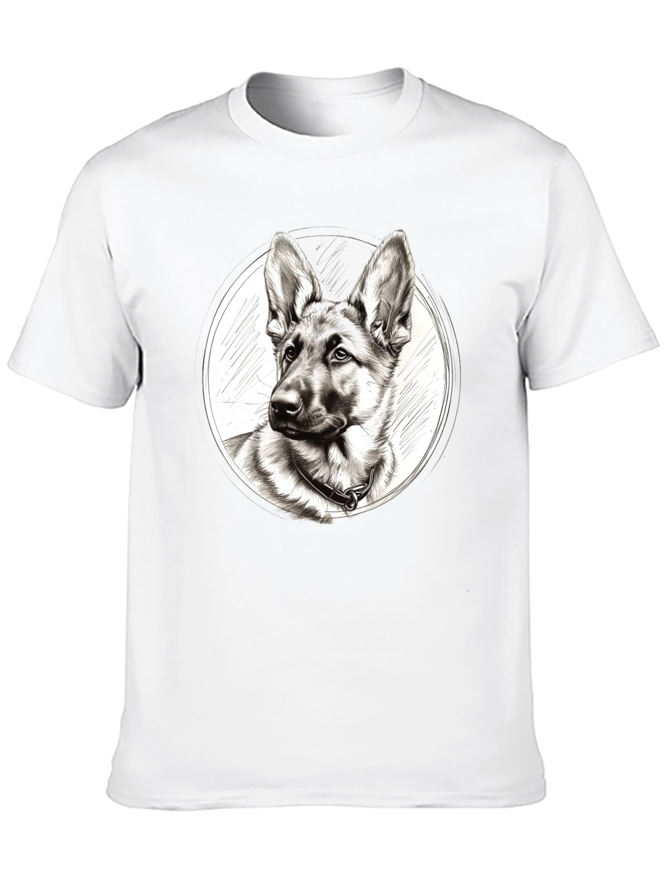 German Shepherd Dog Sketch T-Shirt