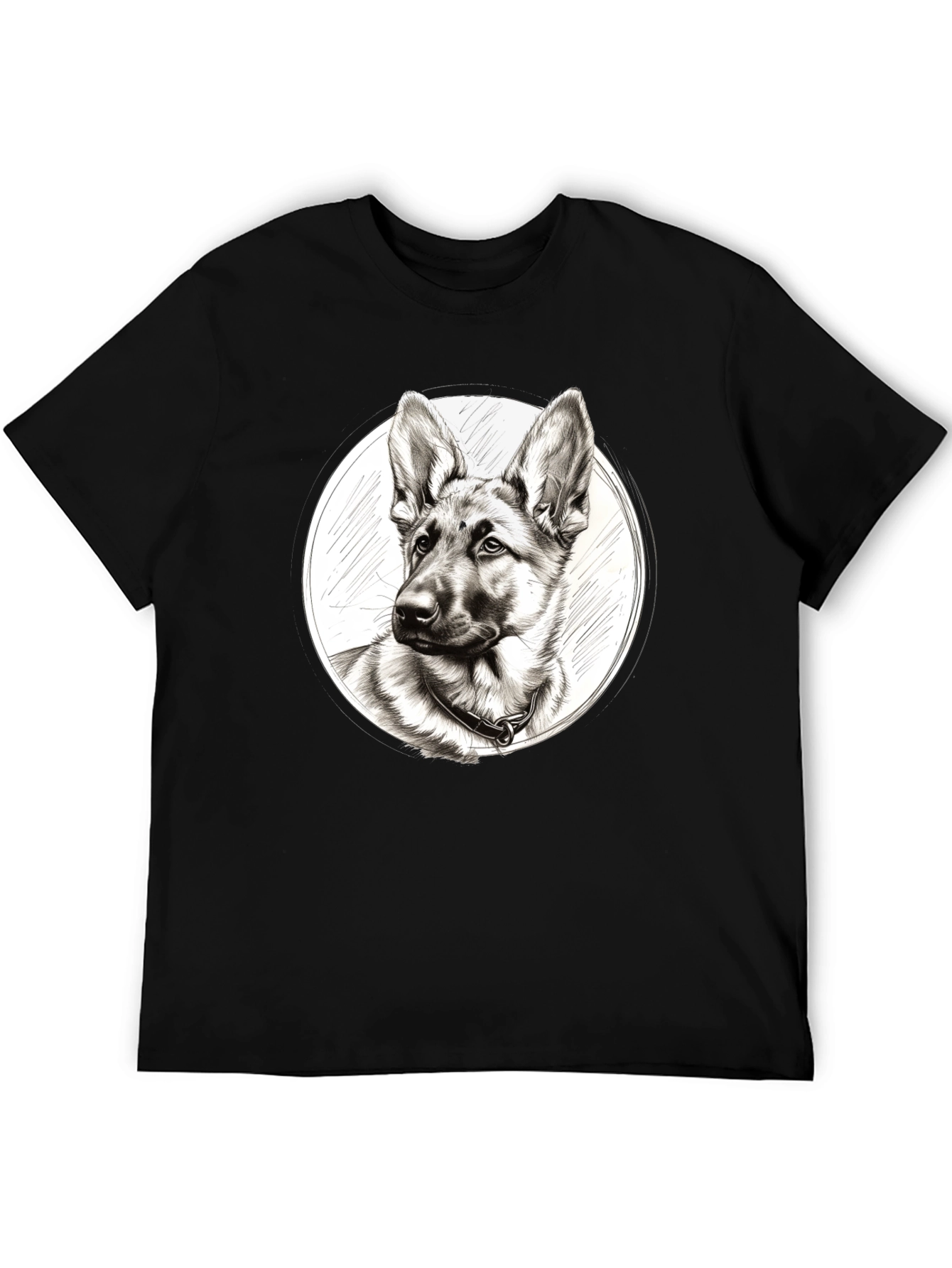 German Shepherd Dog Sketch T-Shirt