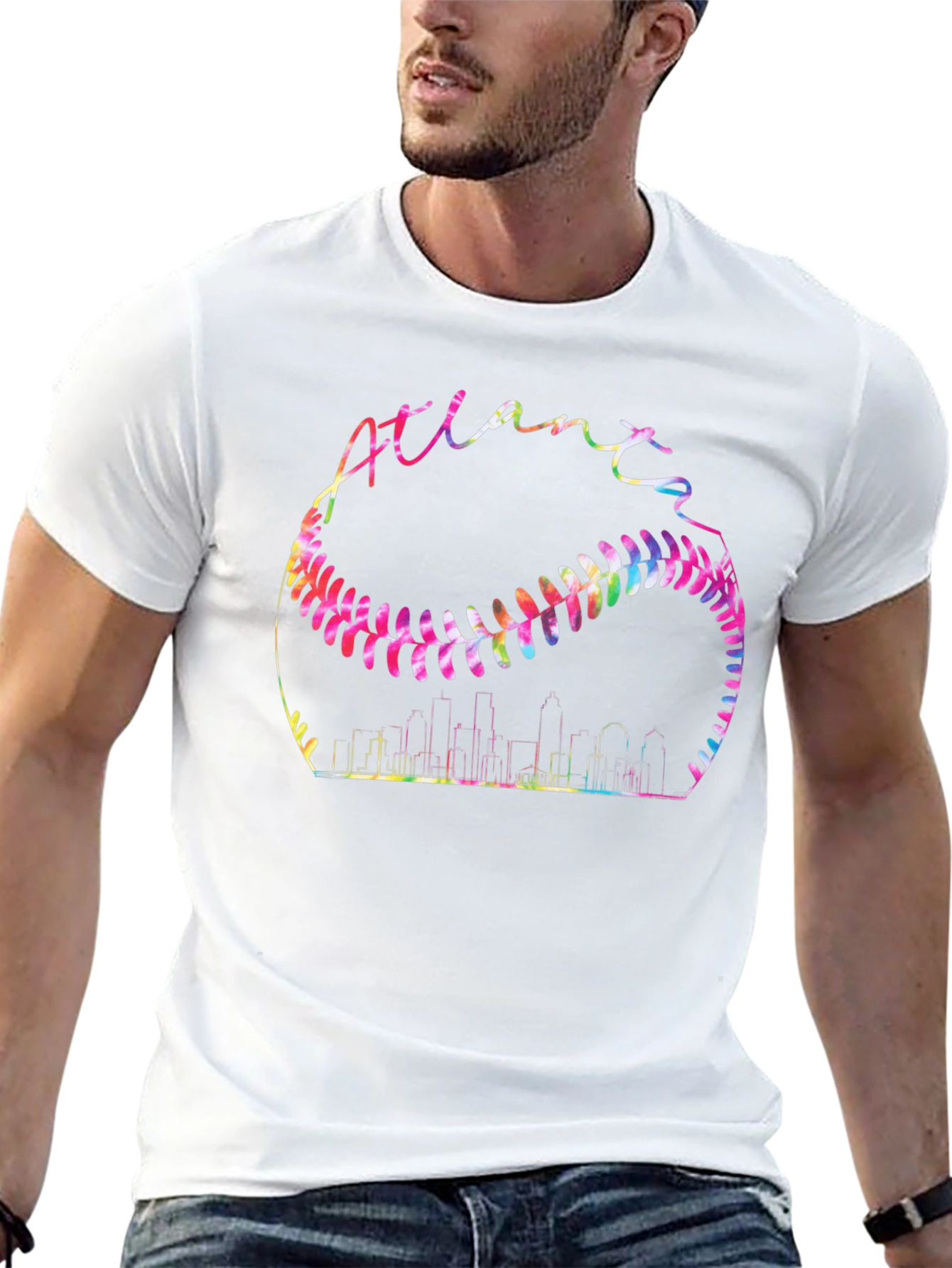 Atlanta Baseball Skyline Graphic Tee