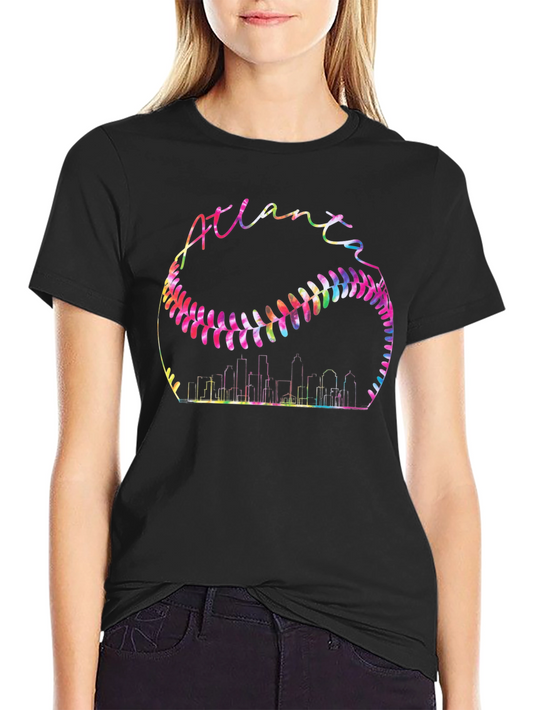 Atlanta Baseball Skyline Graphic Tee