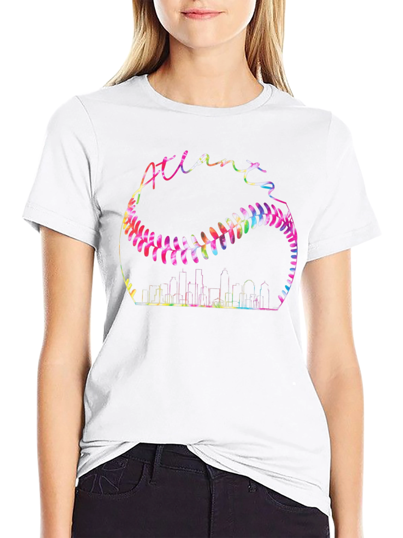 Atlanta Baseball Skyline Graphic Tee