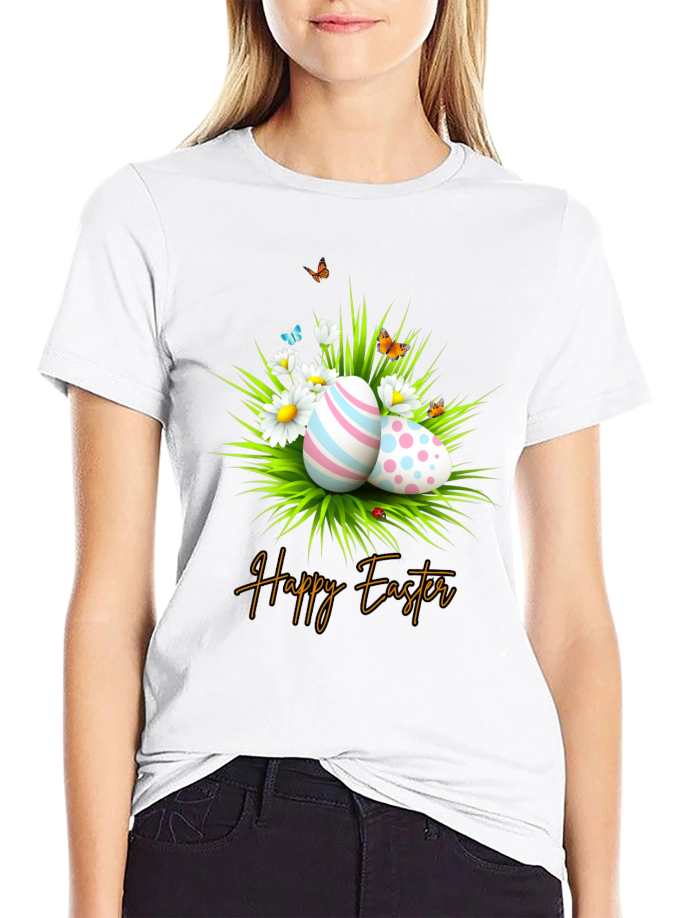 Happy Easter Graphic T-Shirt