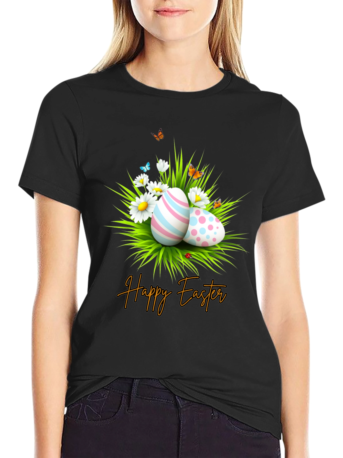 Happy Easter Graphic T-Shirt