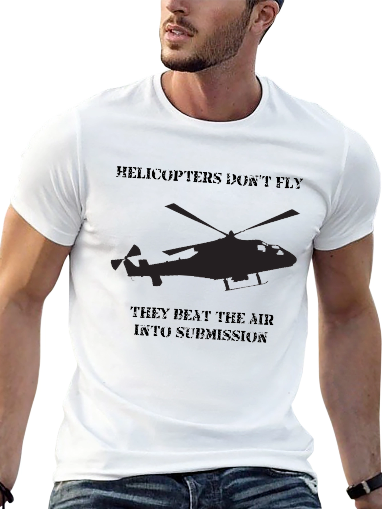 Helicopter Beat Air Submission Graphic Tee