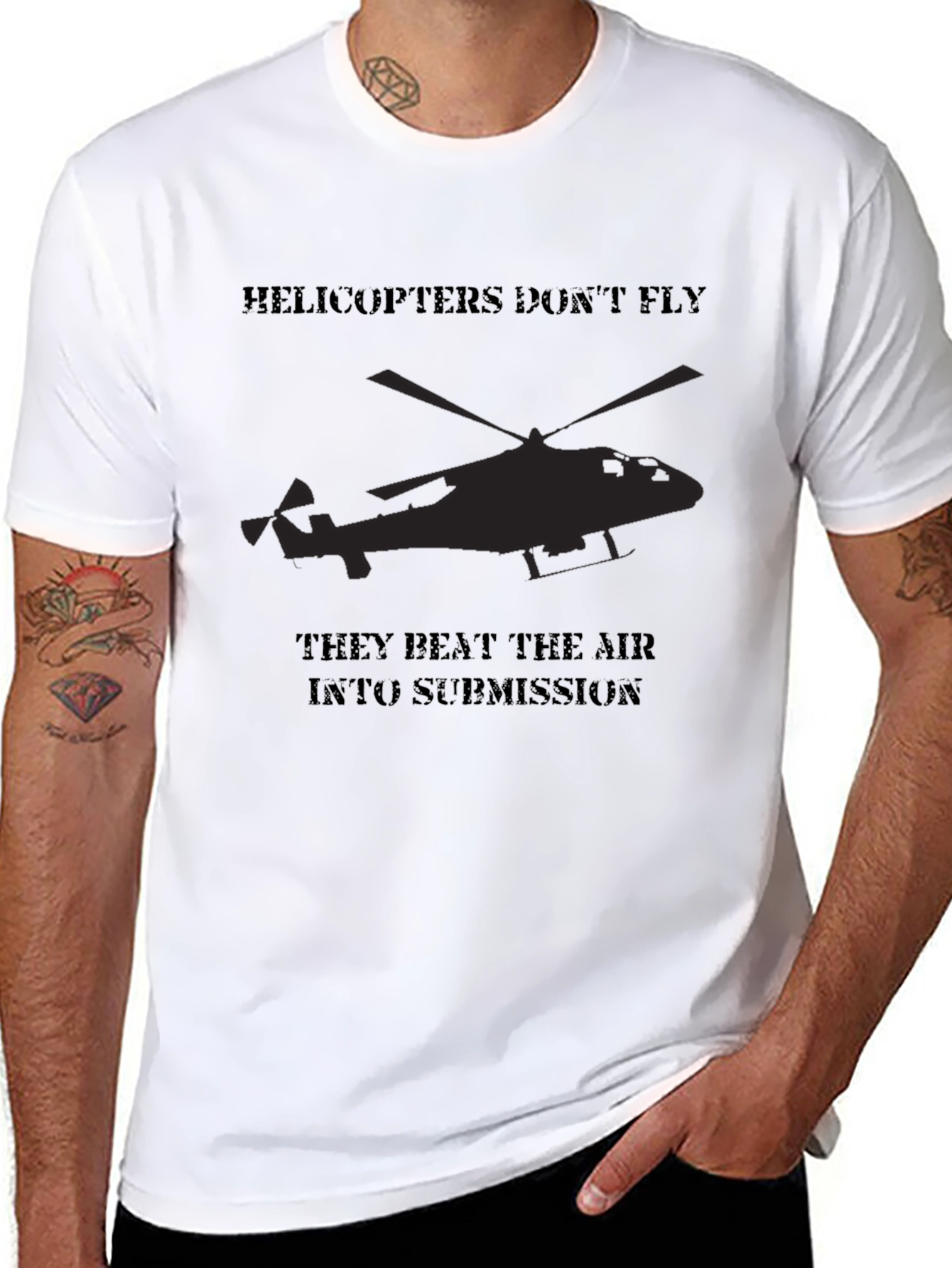 Helicopter Beat Air Submission Graphic Tee